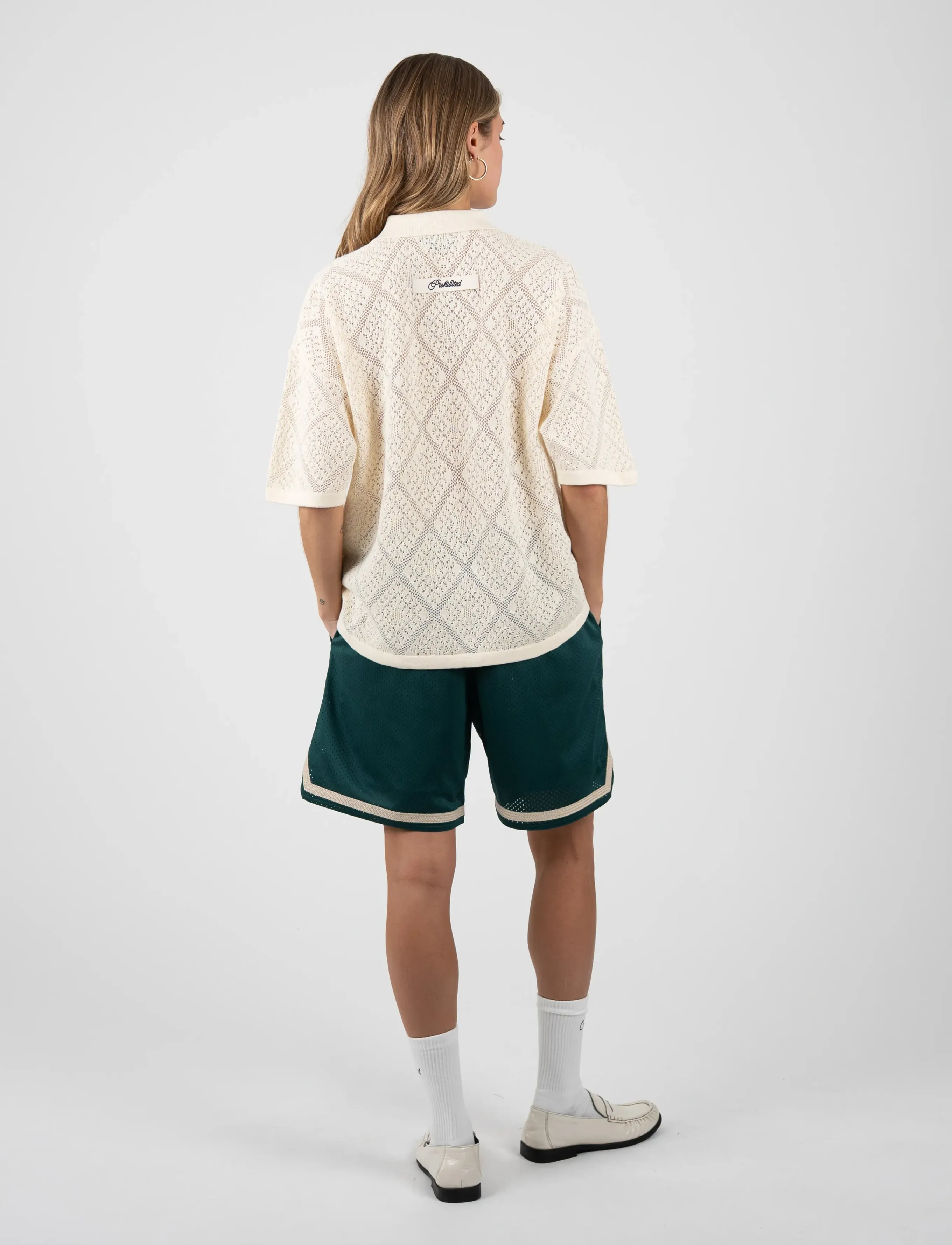 Prohibited Silent Bay Lace Shirt (PRH128-01101) - Short-sleeved
