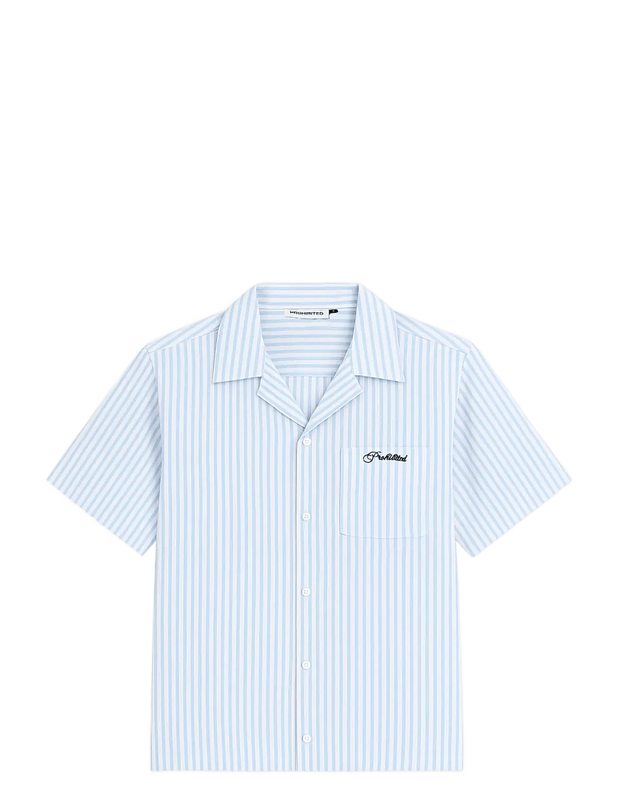 Prohibited - Vineyard Breeze Shirt - triibulised särgid - light blue - 1