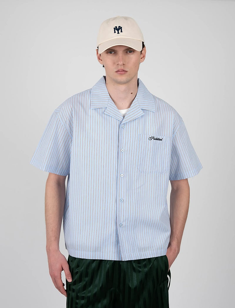 Prohibited - Vineyard Breeze Shirt - triibulised särgid - light blue - 2