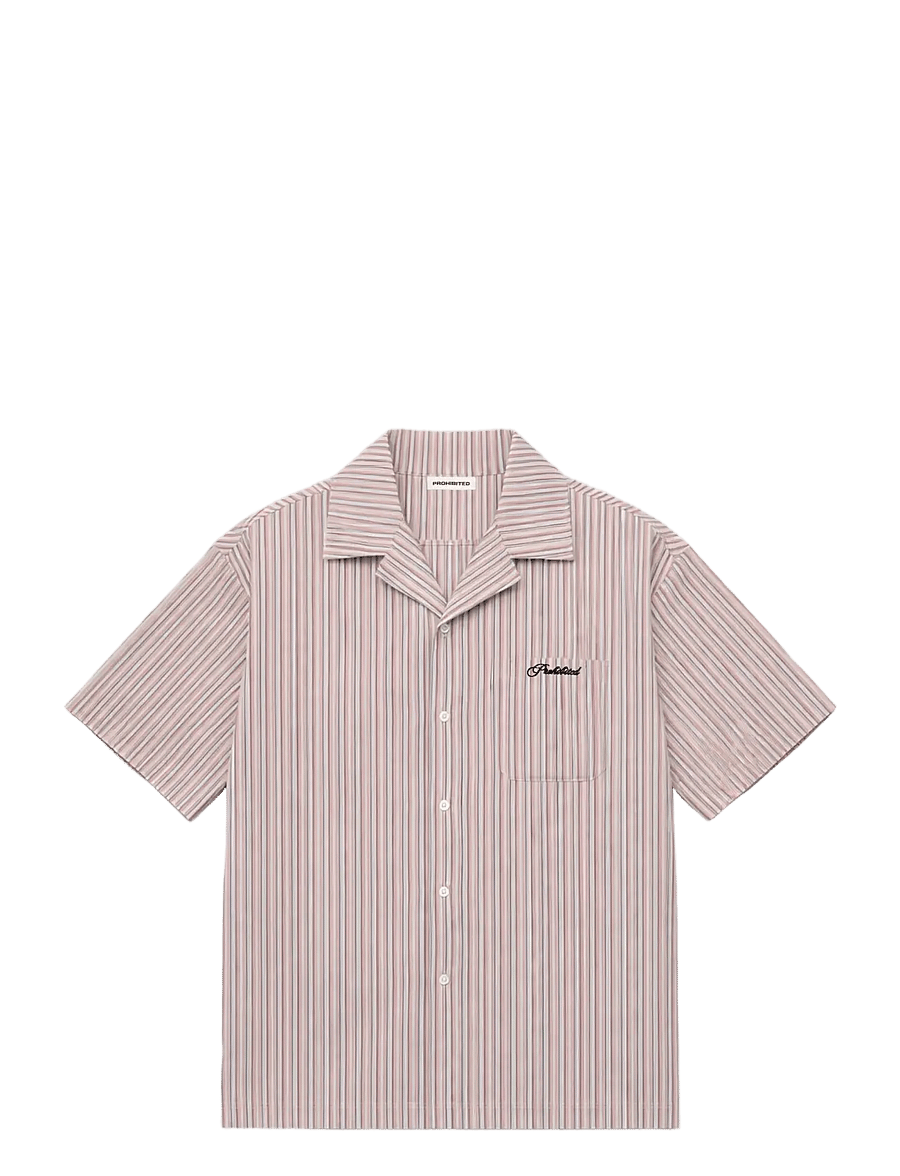 Prohibited - Vineyard Breeze Shirt - triibulised särgid - red - 1