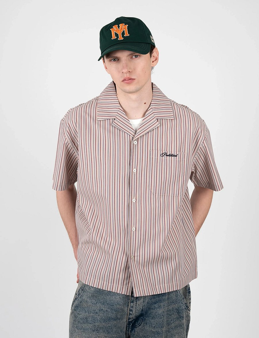 Prohibited - Vineyard Breeze Shirt - triibulised särgid - red - 0