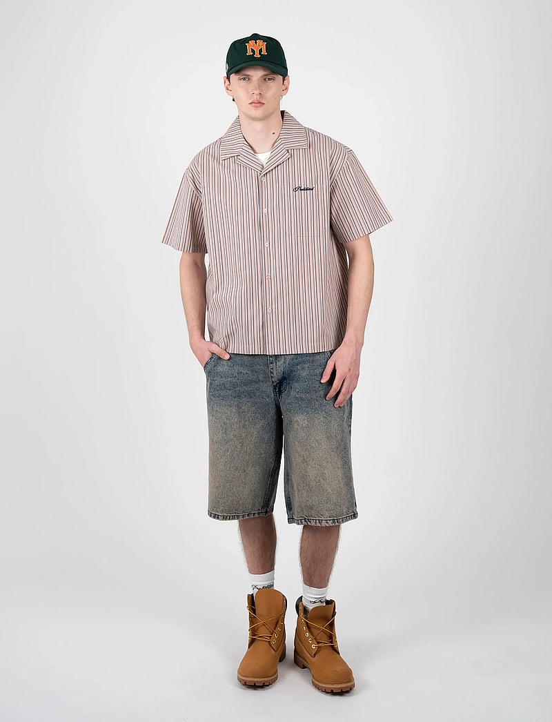 Prohibited - Vineyard Breeze Shirt - triibulised särgid - red - 2
