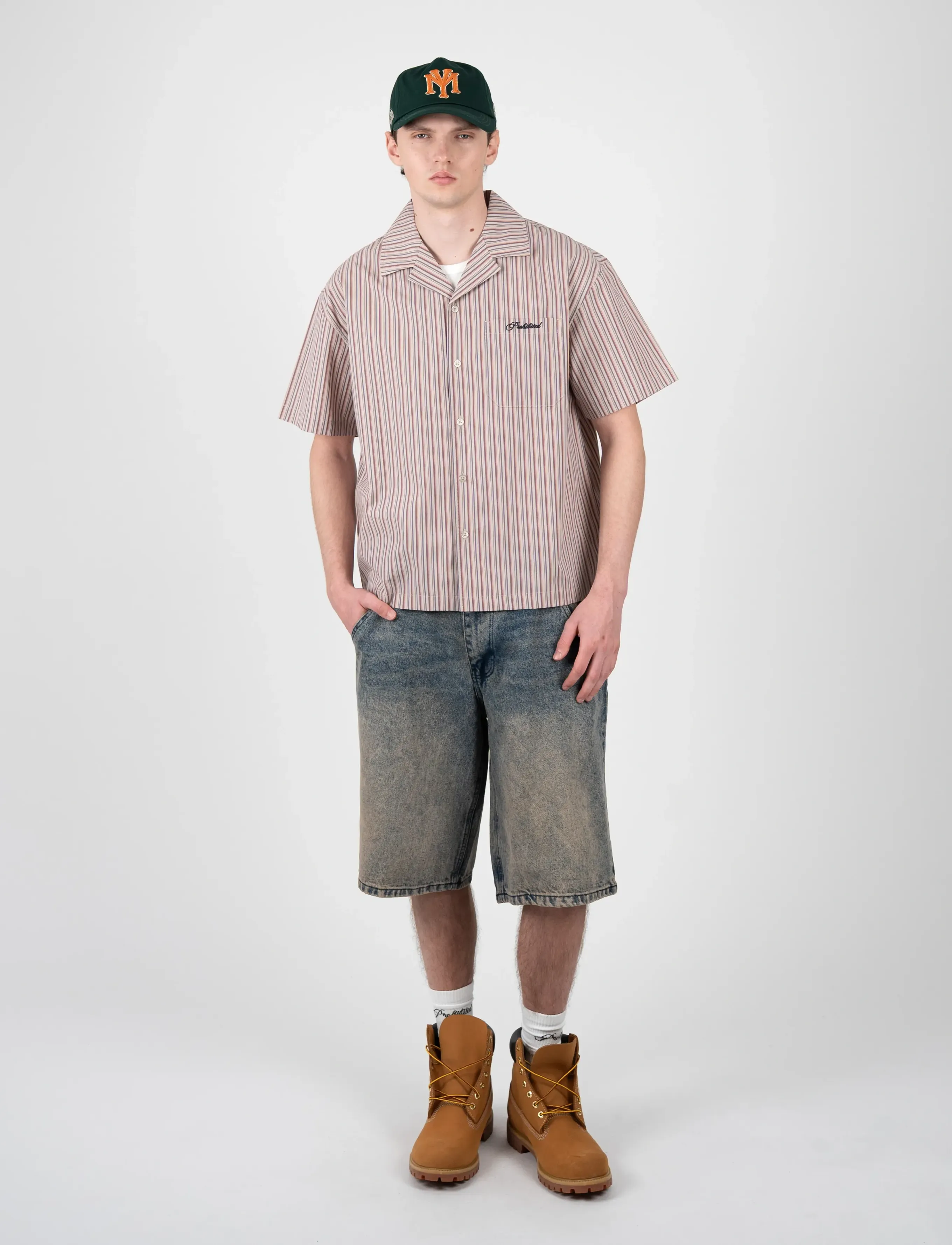 Prohibited - Vineyard Breeze Shirt - röndóttar skyrtur - red - 2
