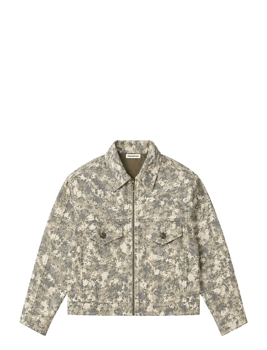Prohibited - Saint-Verán Denim Jacket - höstjackor - camouflage - 1