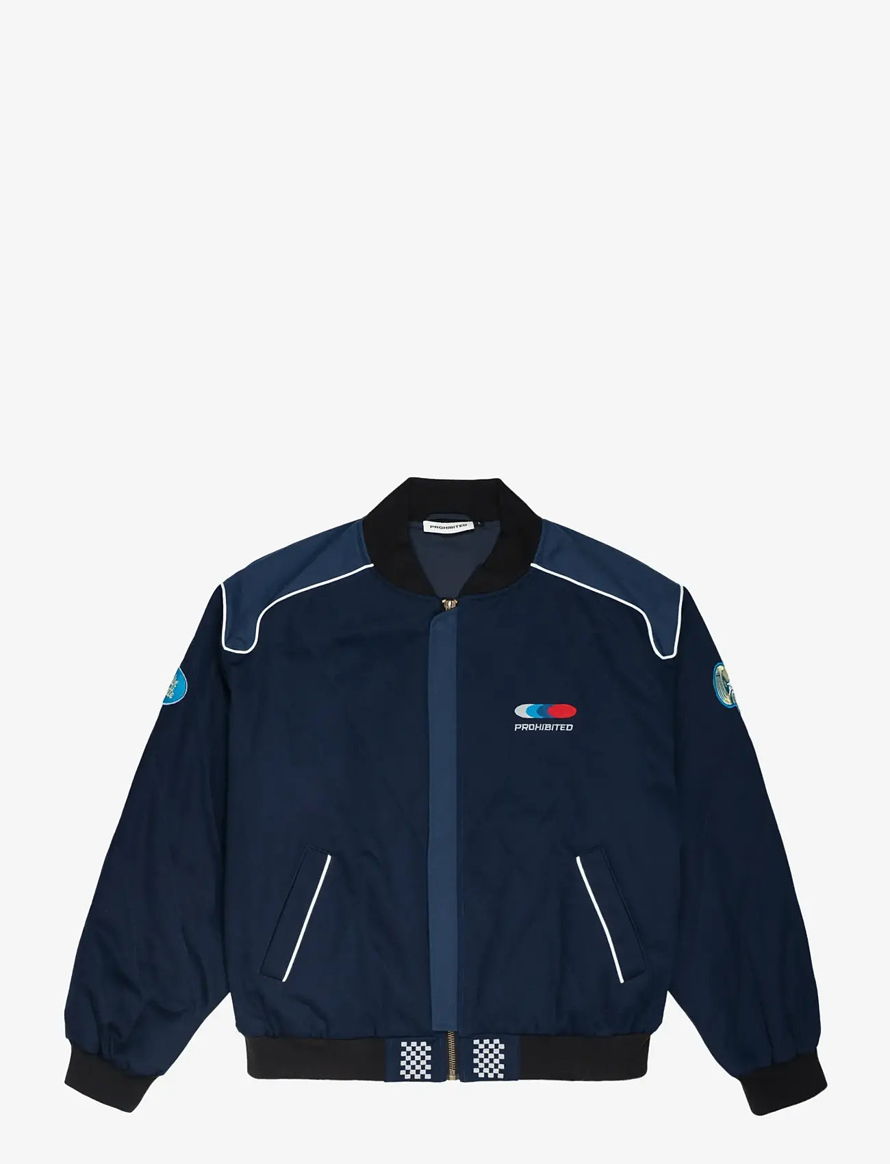 Prohibited - Racetrack Jacket Blue - spring jackets - blue - 1