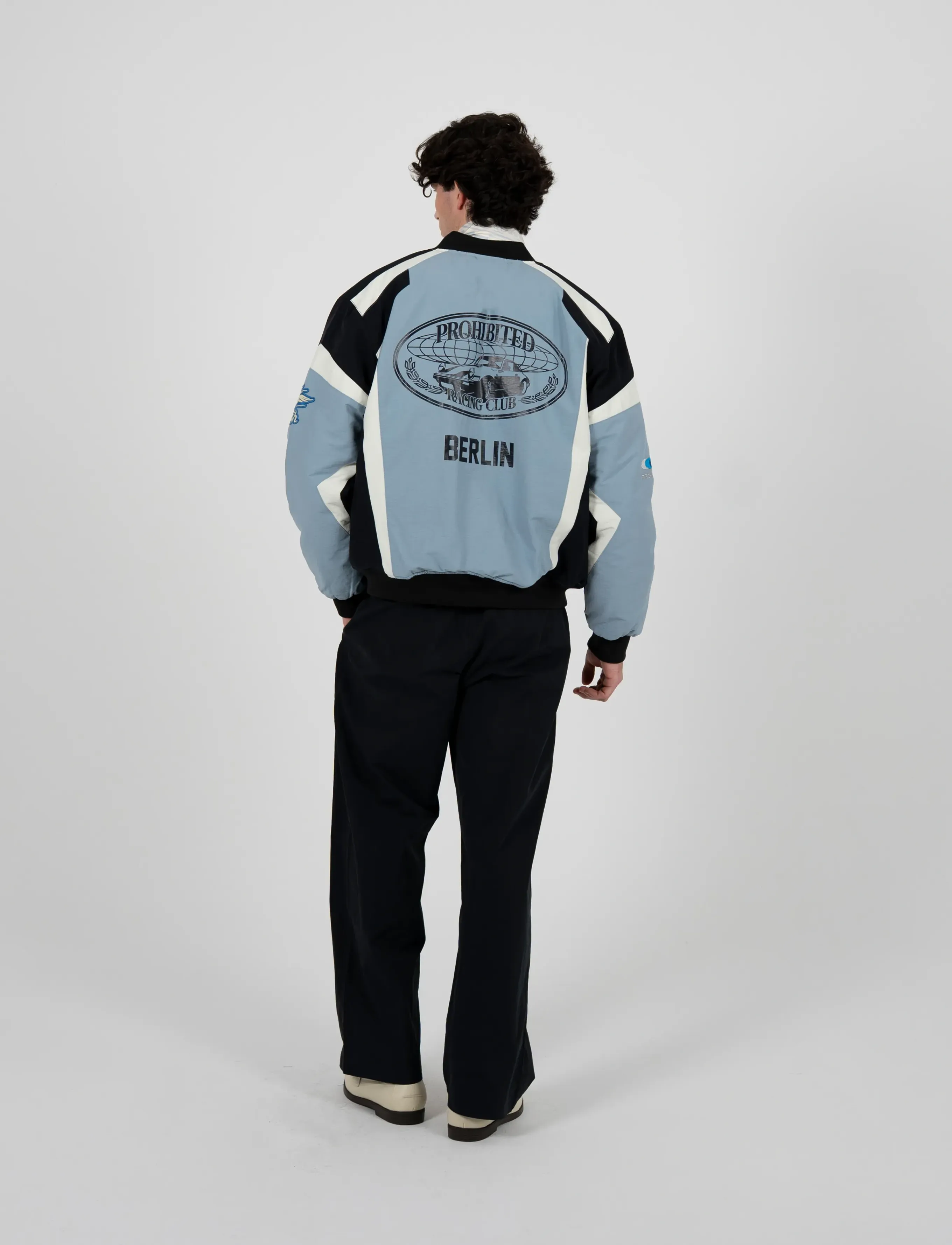 Prohibited - Hyperlane Racing Jacket Blue - vårjakker - blue - 3