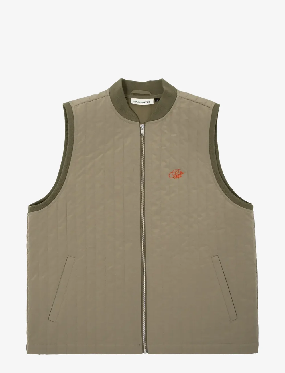 Prohibited - Ranger Quilted Vest - fall jackets - khaki - 1