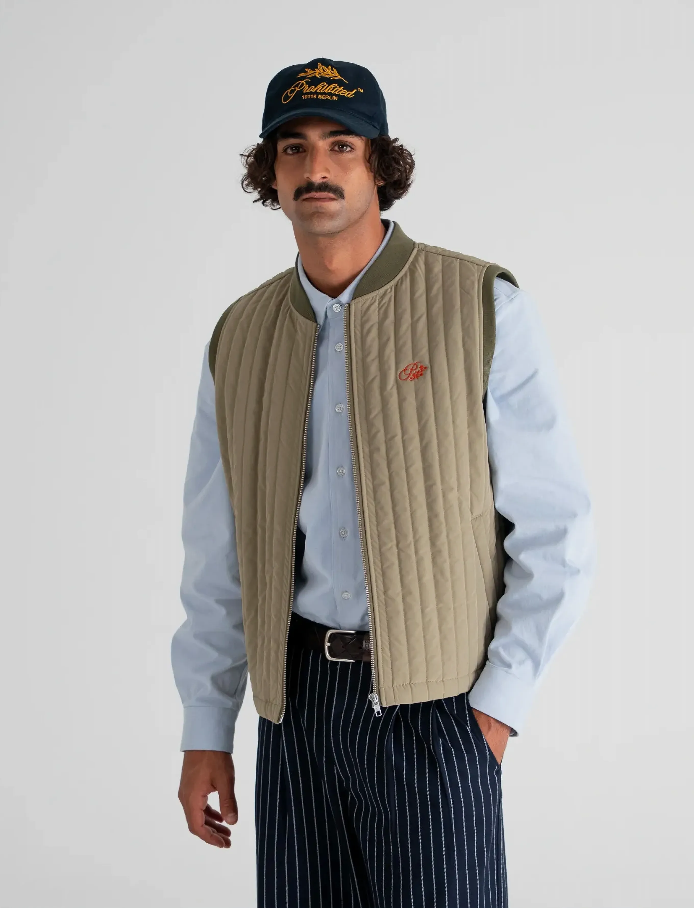 Prohibited Ranger Quilted Vest, XS, Beige, Overtøj > Veste, Herre