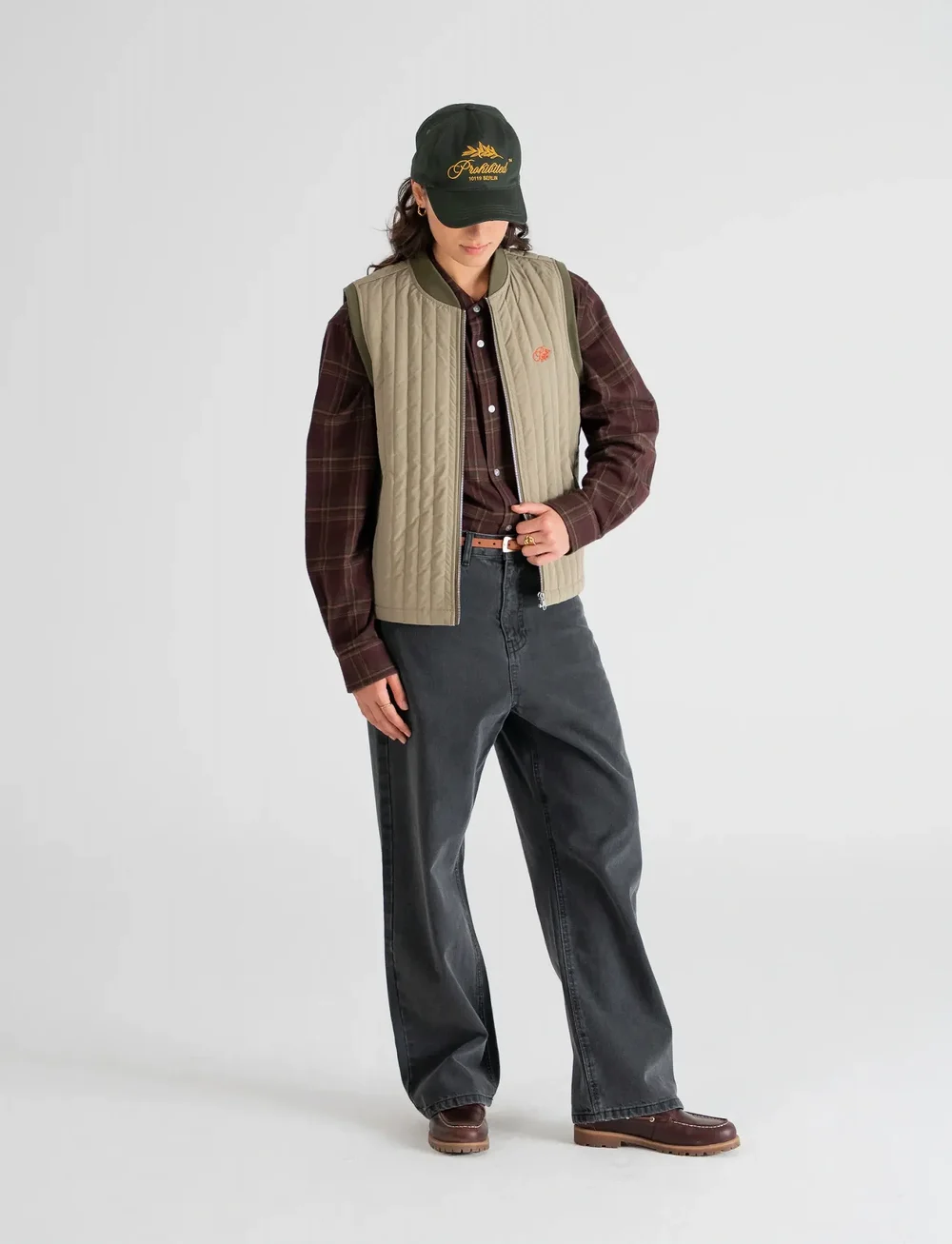 Prohibited - Ranger Quilted Vest - fall jackets - khaki - 5