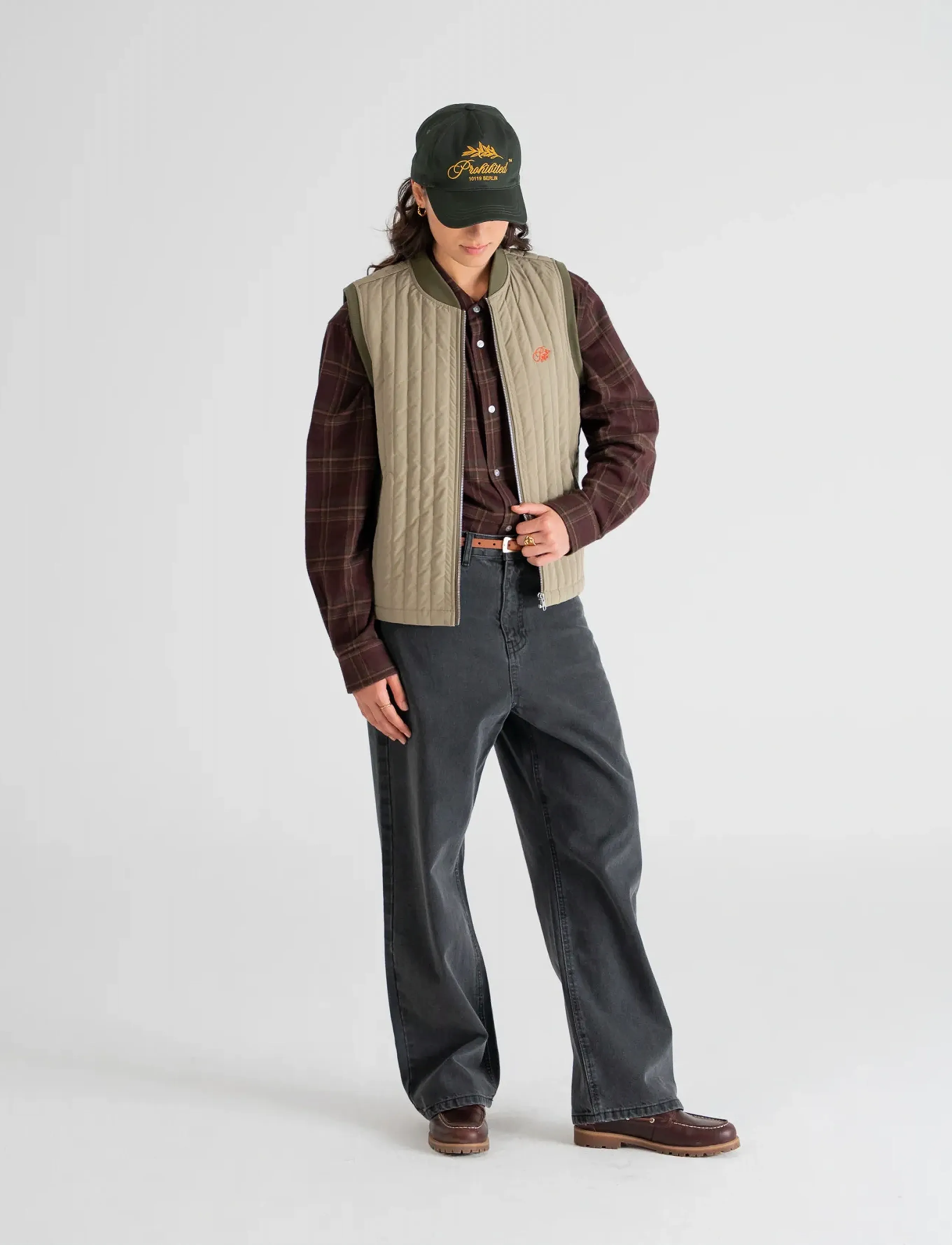 Prohibited - Ranger Quilted Vest - kevadjoped - khaki - 5