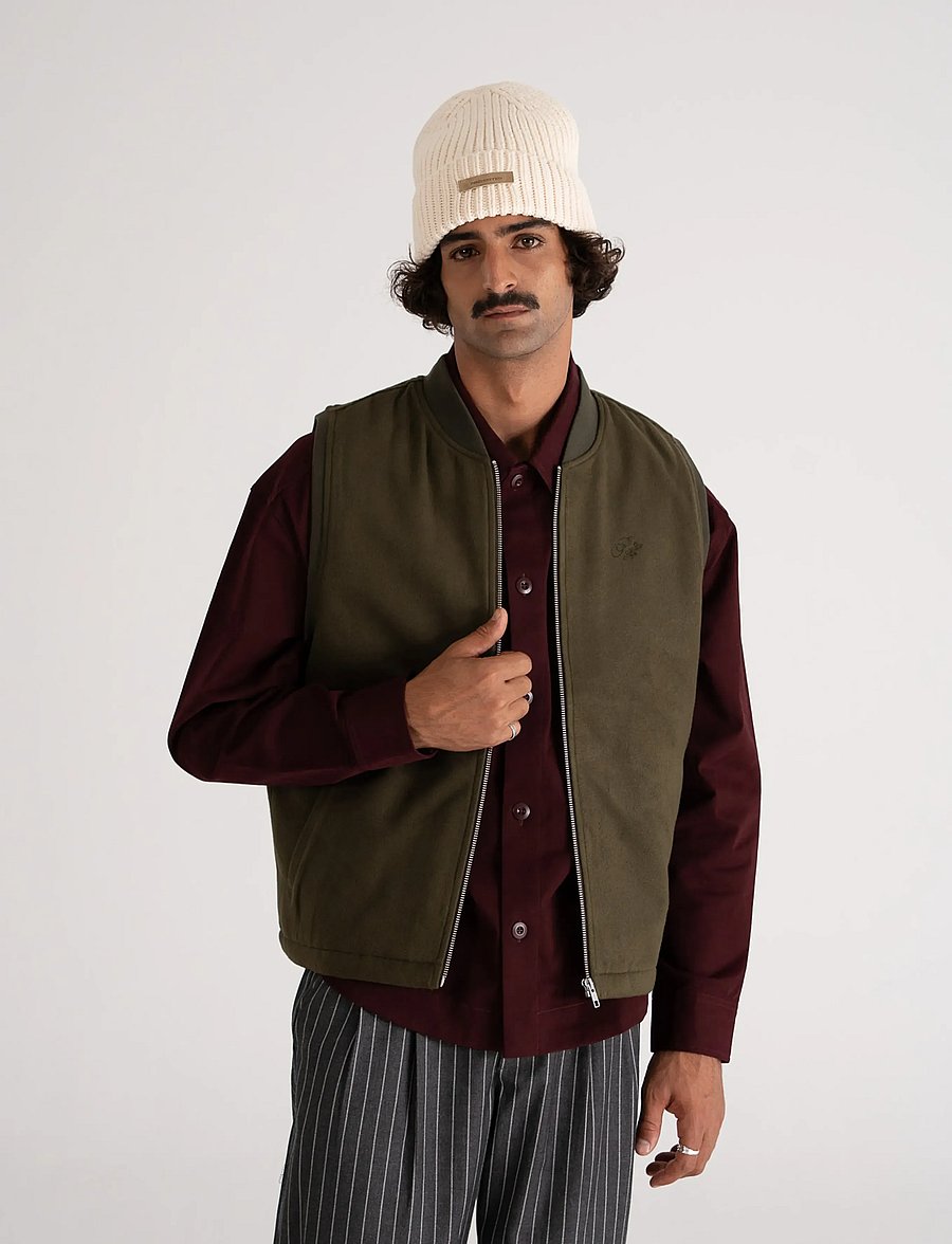 Prohibited - Scout Fleece Vest - lette jakker - green - 0