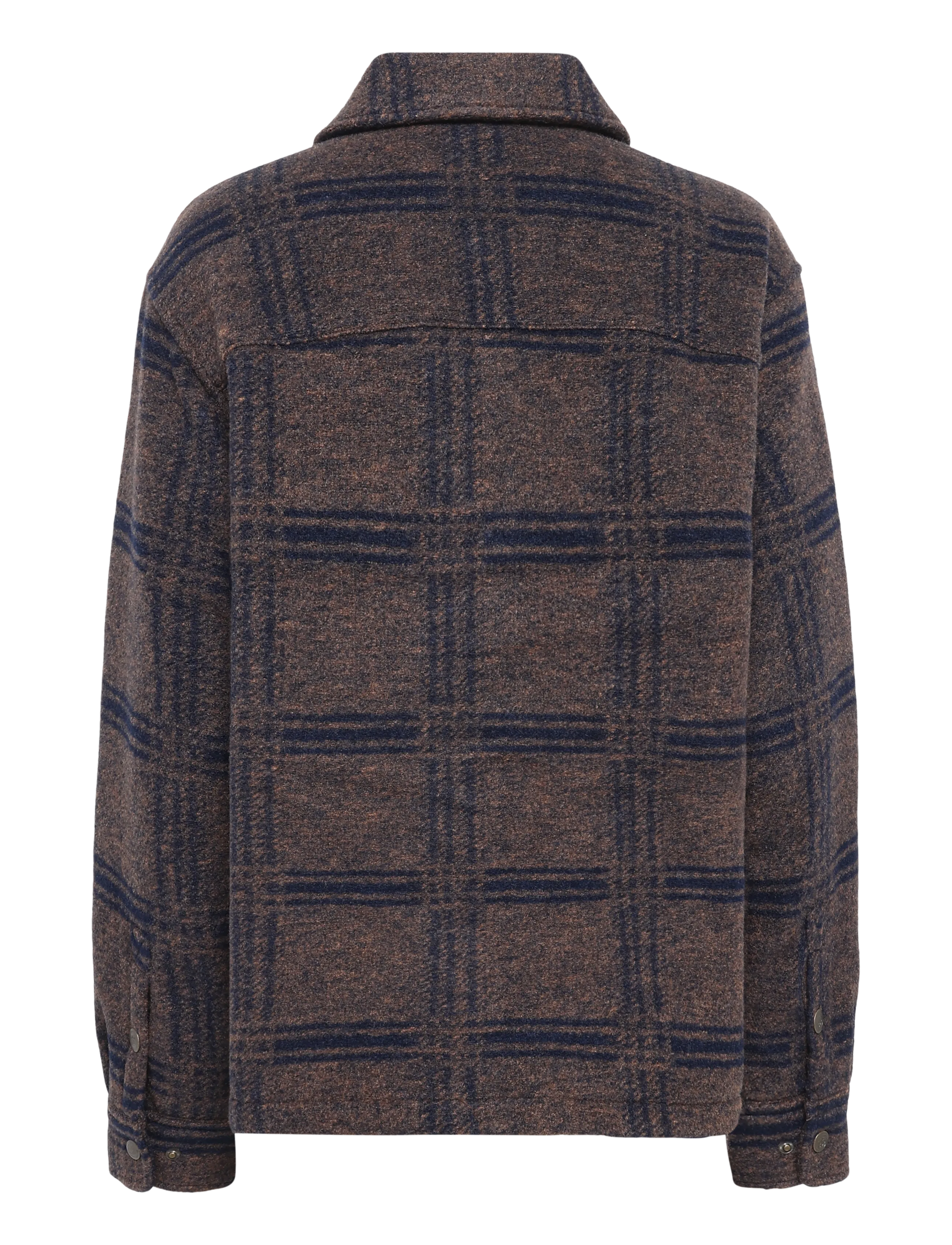 Prohibited - Back Again Flannel Overshirt - shop efter stil - brown/blue - 2