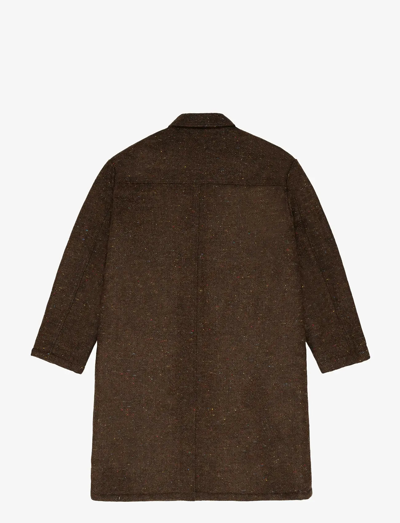 Prohibited - Herringbone Wool Coat - brown - 2