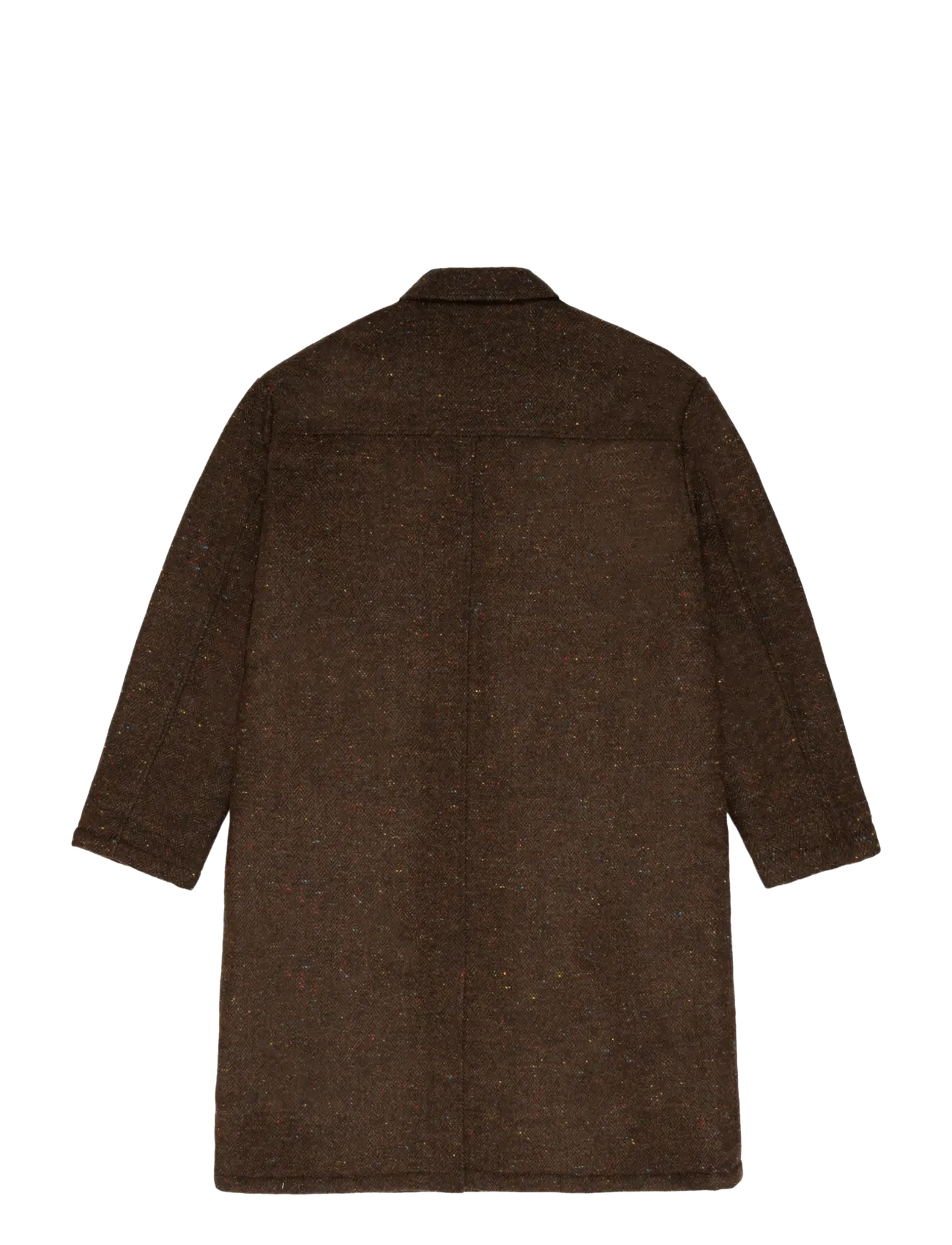 Prohibited - Herringbone Wool Coat - uldfrakker - brown - 2