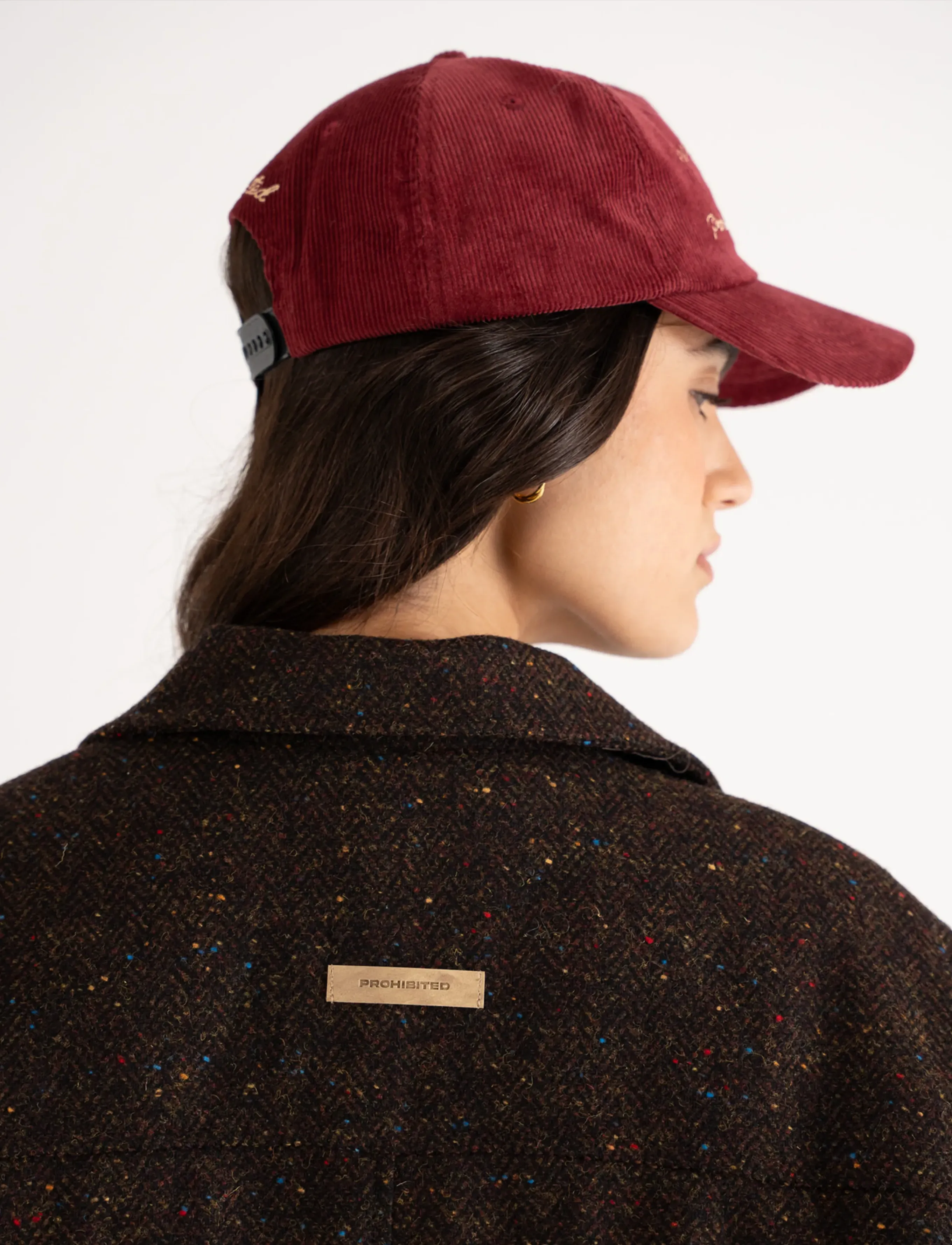 Prohibited - Herringbone Wool Coat - uldfrakker - brown - 5