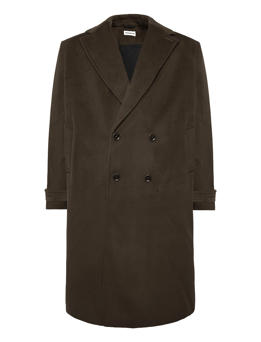 Prohibited - Lodge Coat - wollmäntel - dark khaki - 1