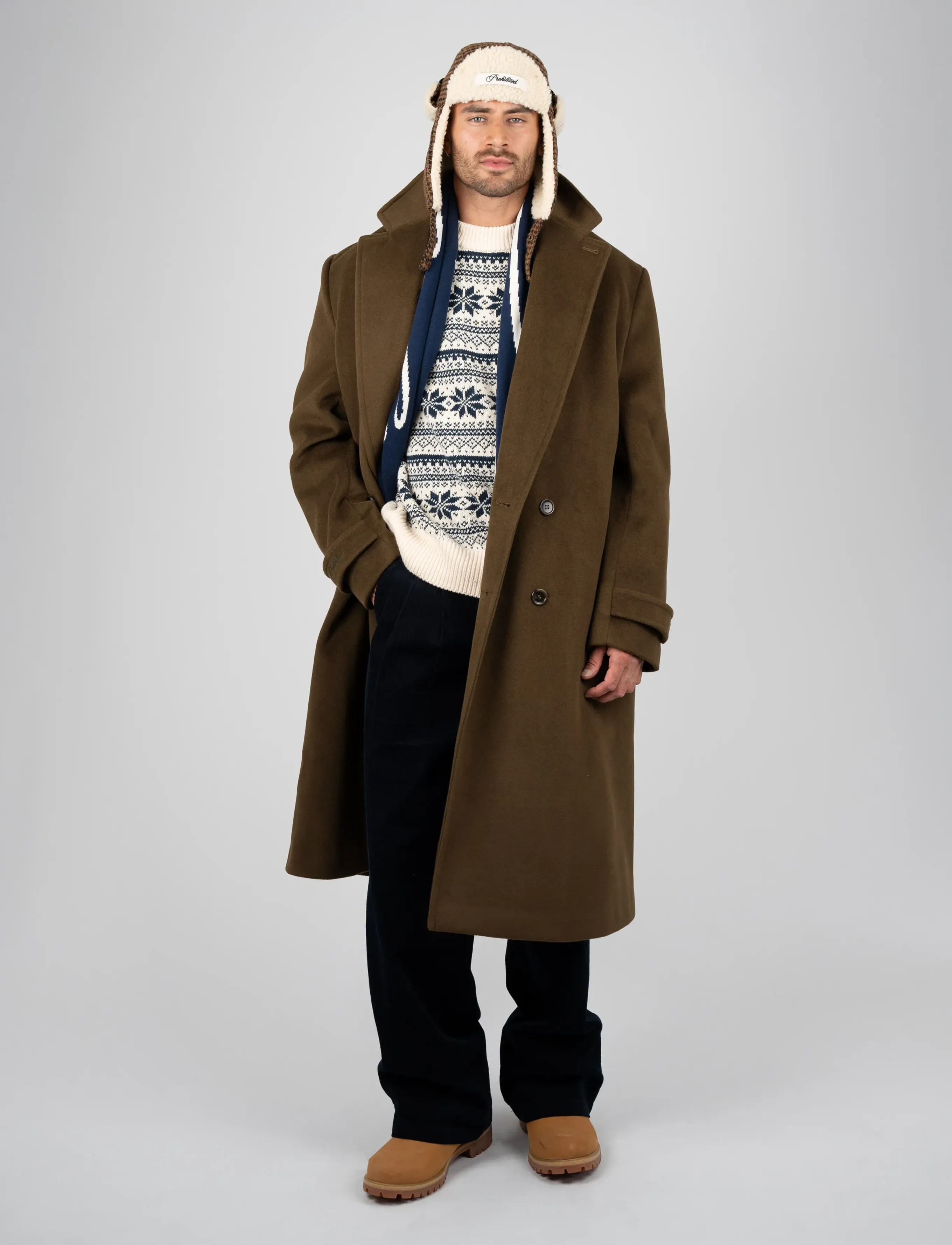 Prohibited Lodge Coat - Jacken & Mäntel - DARK KHAKI / khaki/green