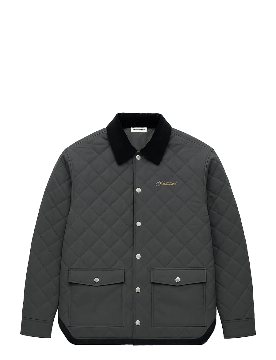Prohibited - Autumn Field Quilted Jacket - dark green - 1