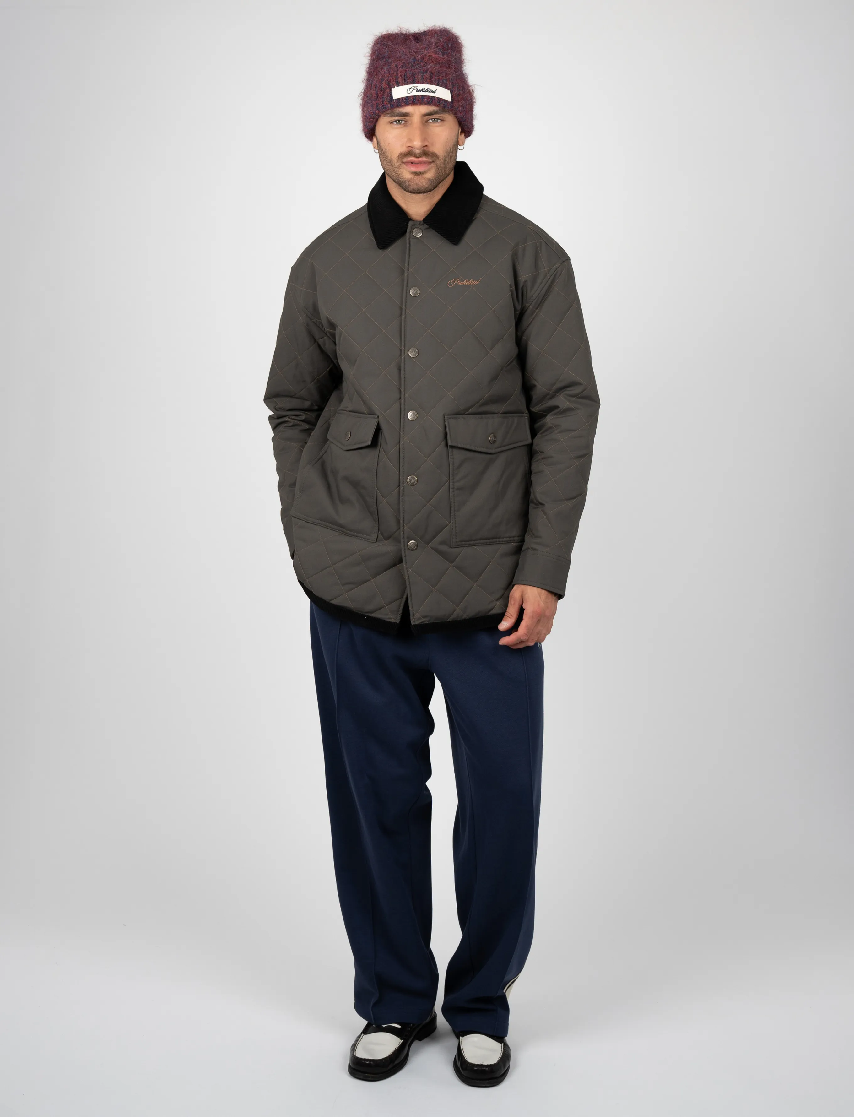 Prohibited Autumn Field Quilted Jacket - Osta stiili järgi - DARK GREEN / green