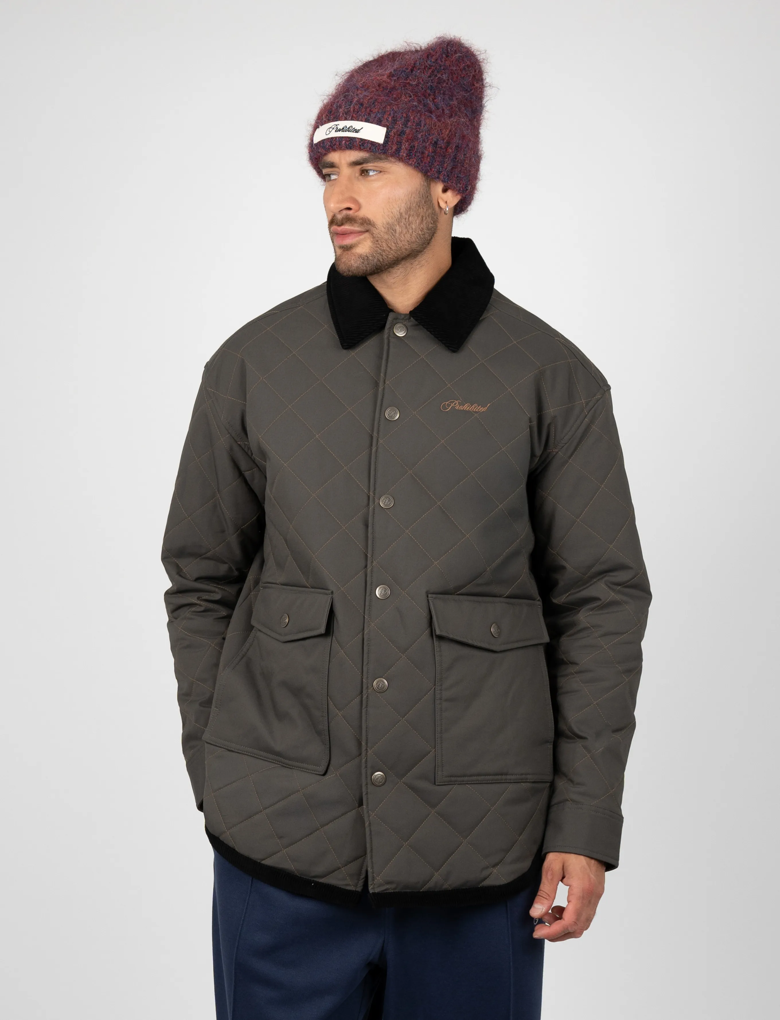 Prohibited - Autumn Field Quilted Jacket - dark green - 3