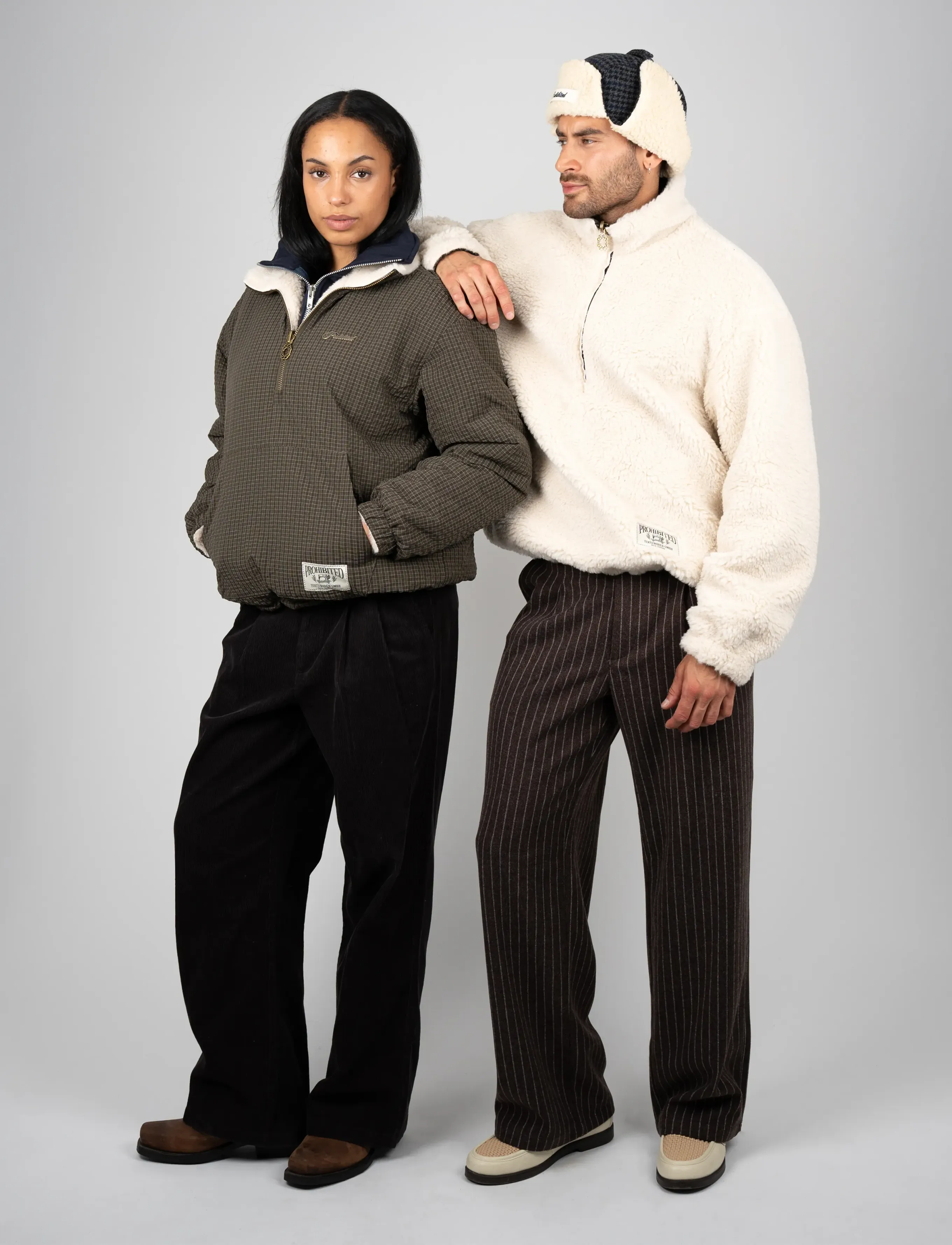 Prohibited Throwback Sherpa Half-Zip jackor dam – bild 5