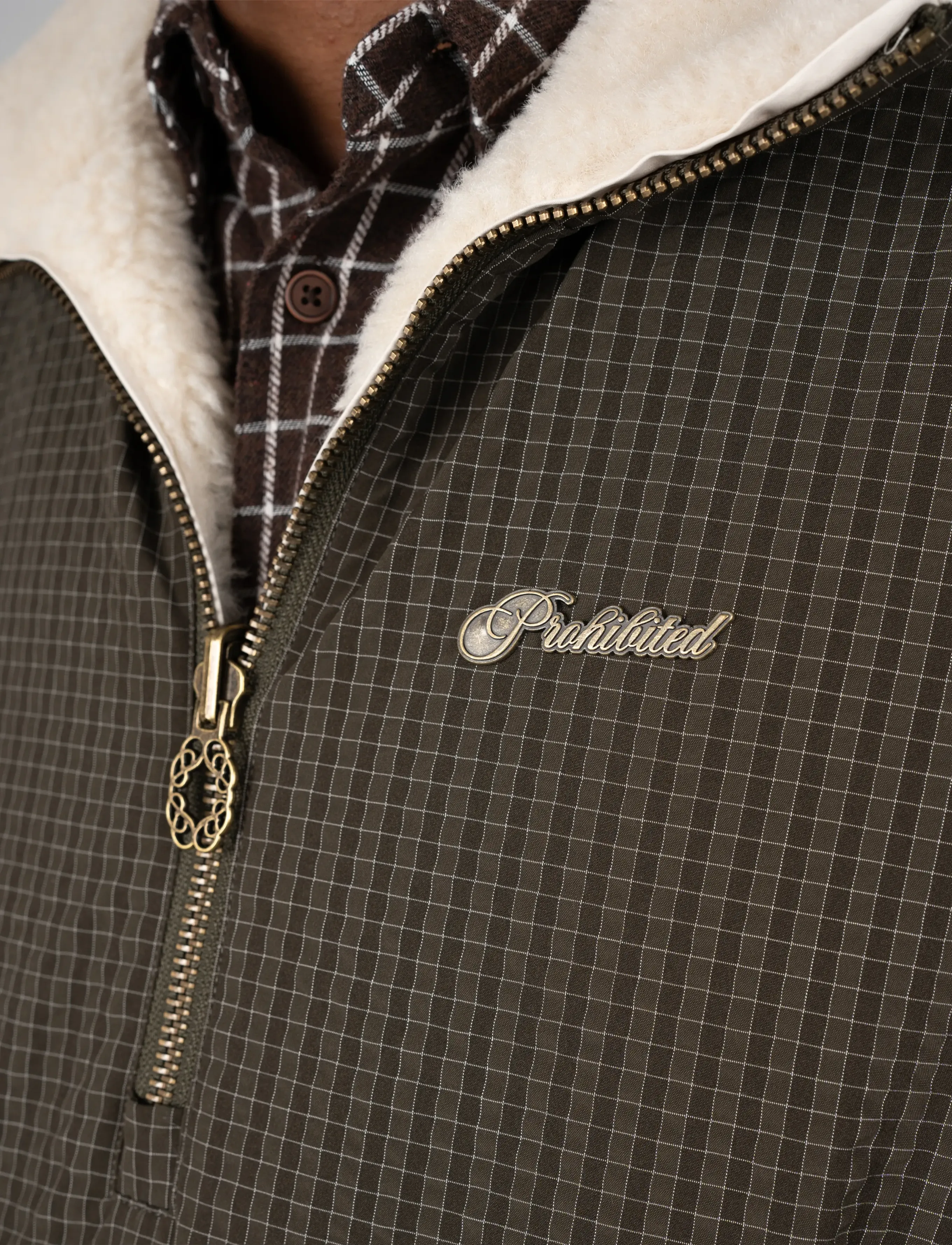 Prohibited Throwback Sherpa Half-Zip jackor dam – bild 7