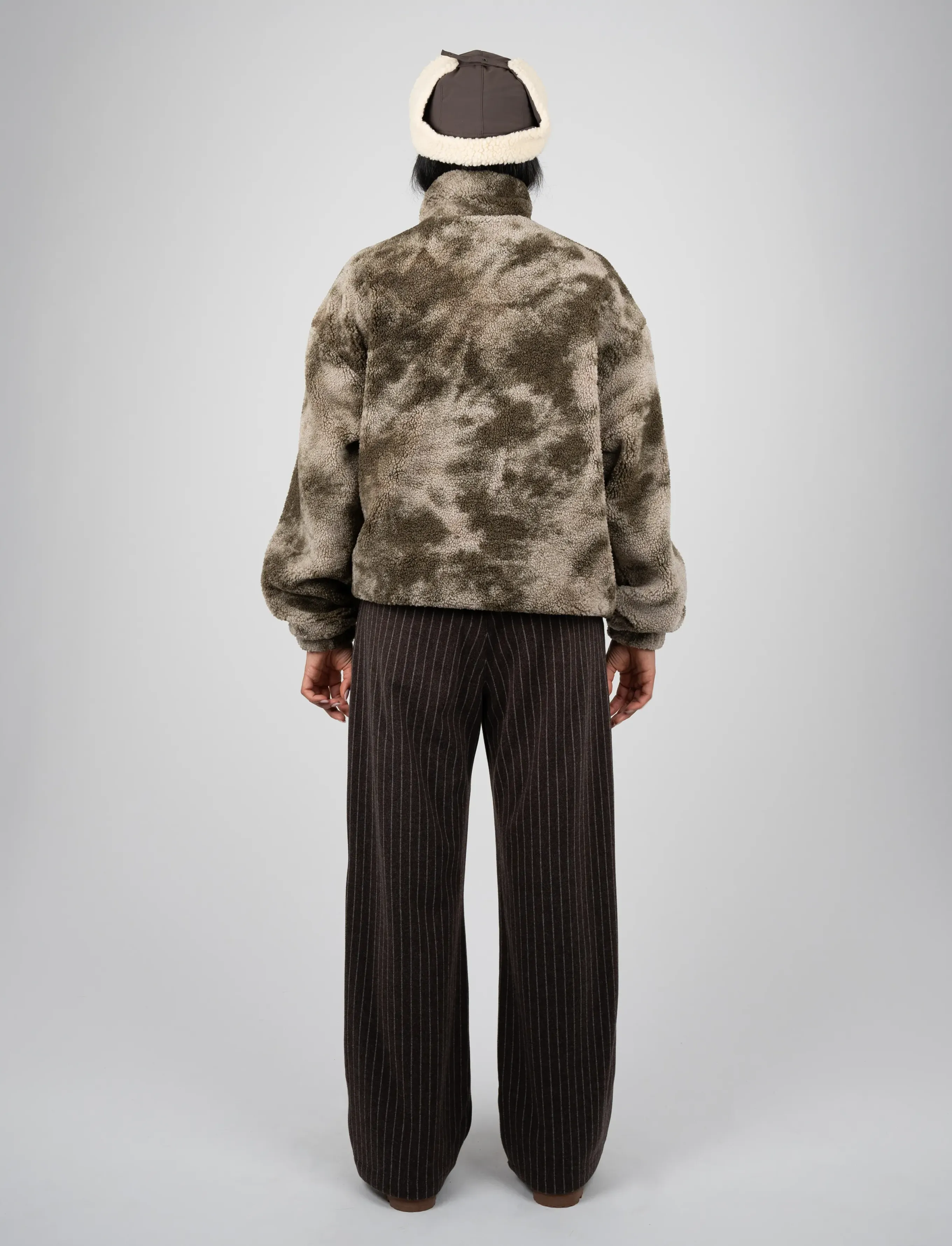 Prohibited - Highland Sherpa Half-Zip - muted khaki - 4