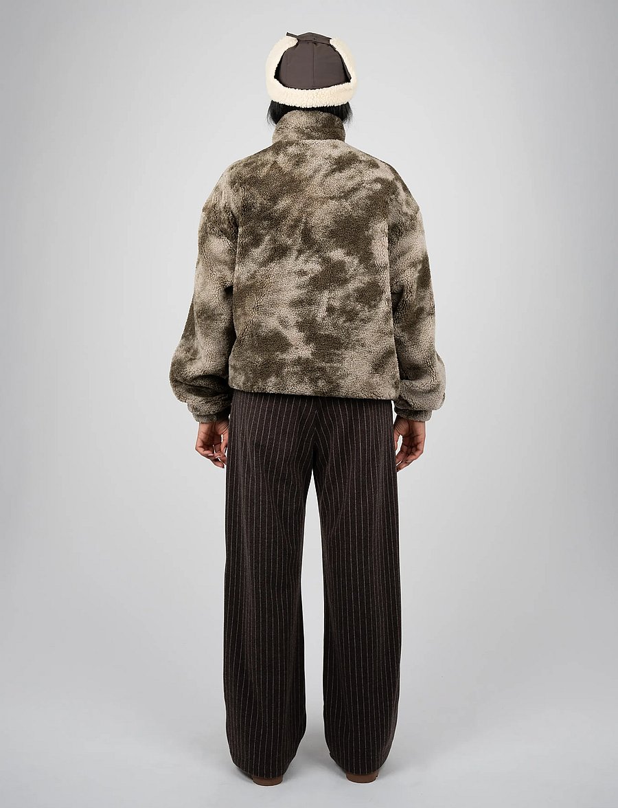 Prohibited - Highland Sherpa Half-Zip - muted khaki - 4