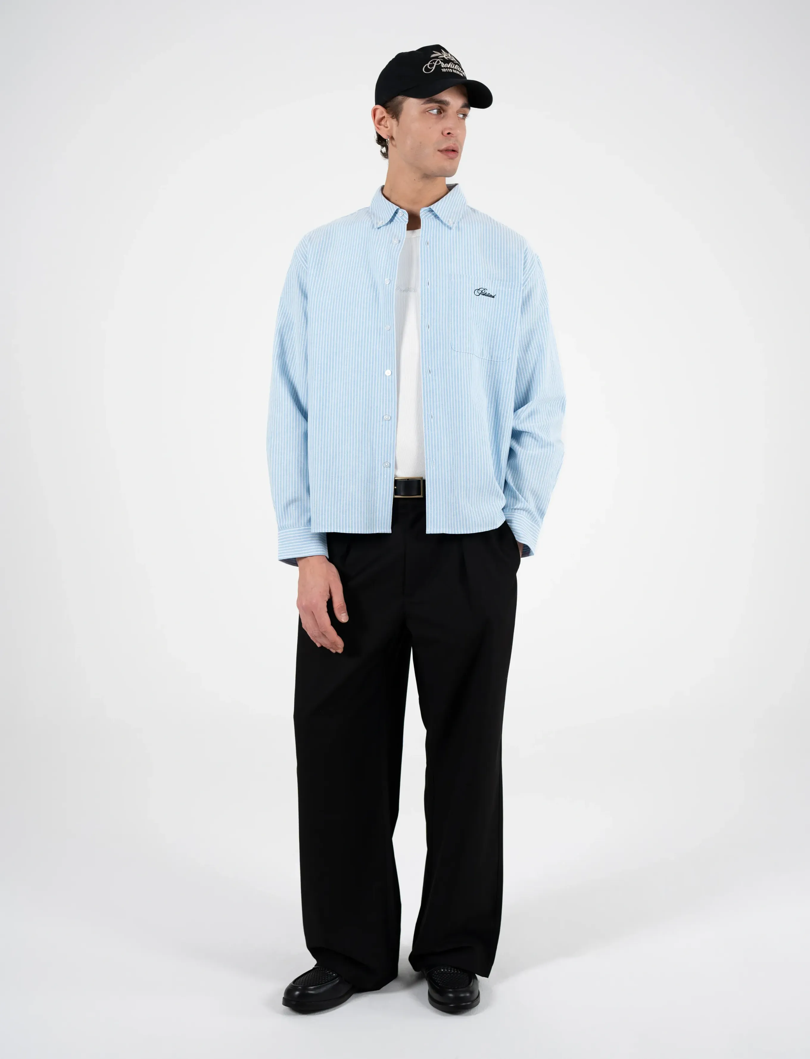 Prohibited Soho Pleated Pants Black, 28, Black, Bukser > Afslappet, Herre