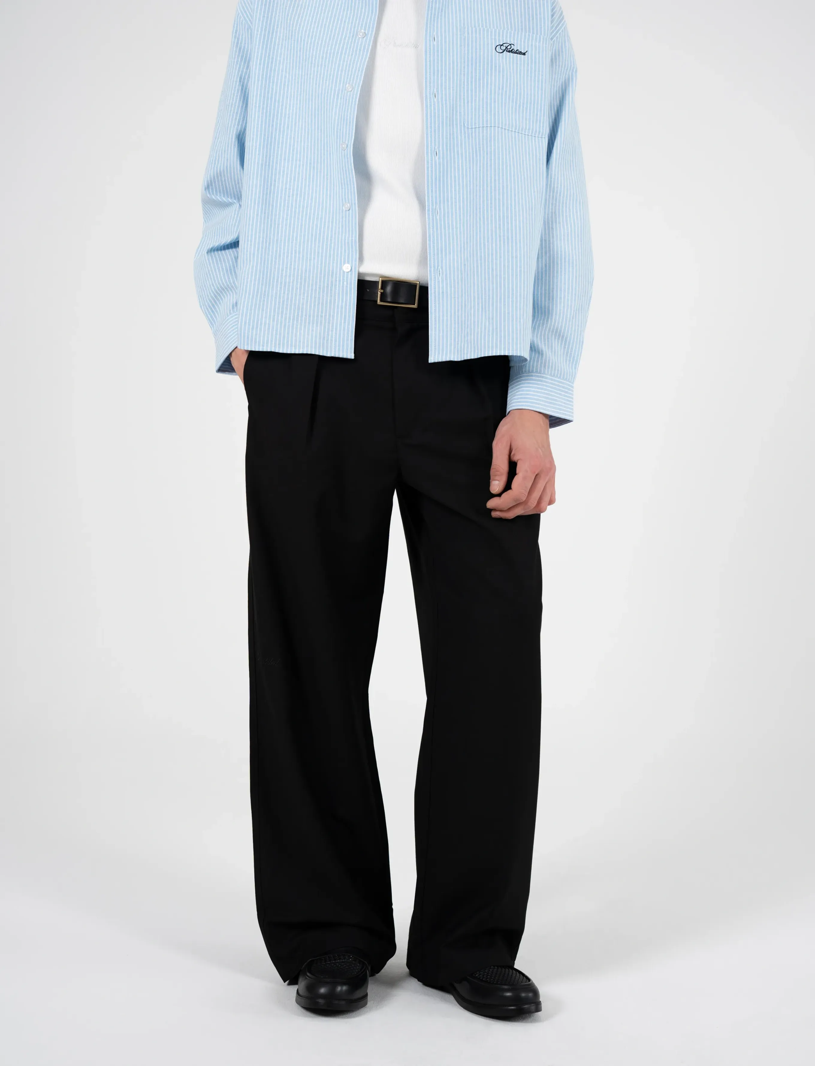 Prohibited - SoHo Pleated Pants Black - casual trousers - black - 2