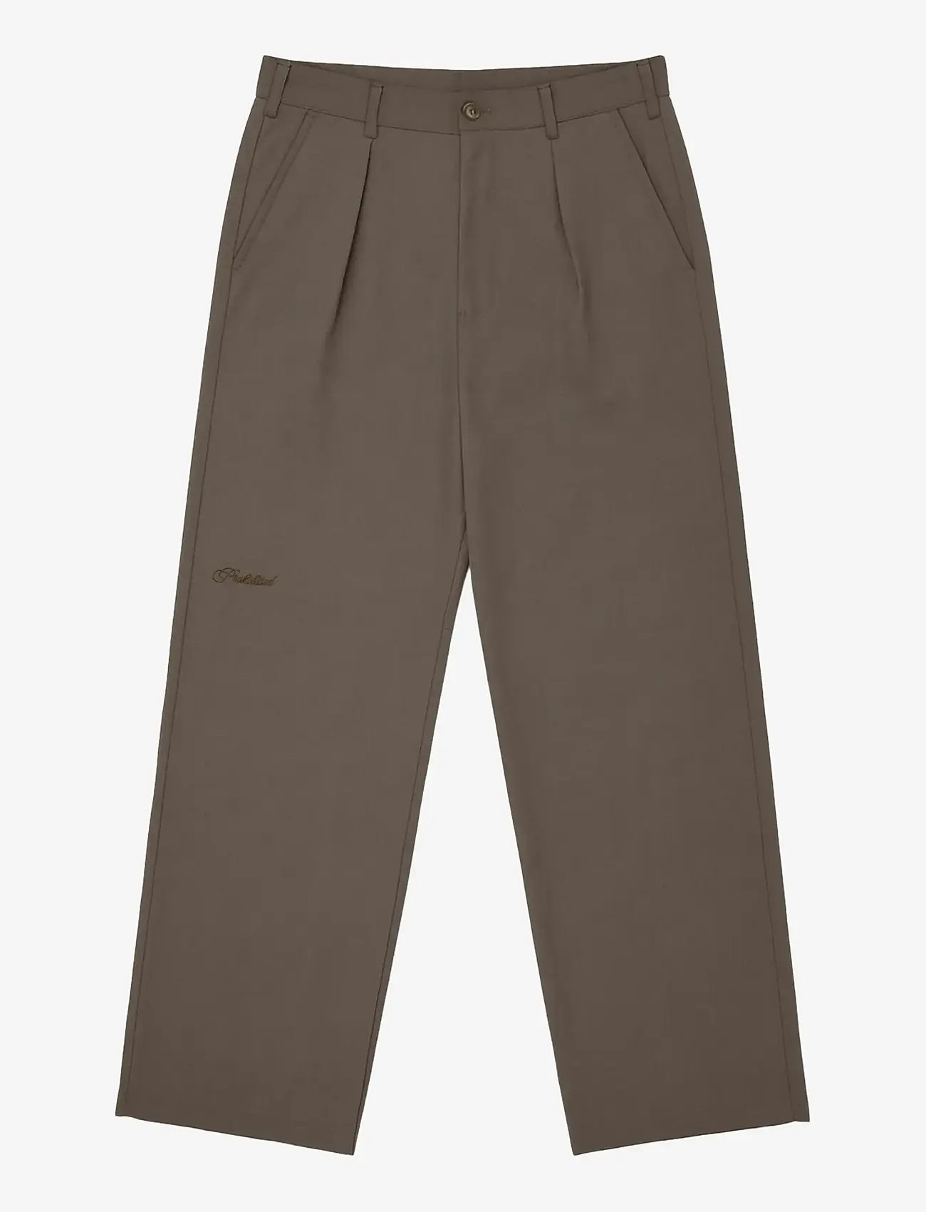 Prohibited - SoHo Pleated Pants Vintage Khaki - casual bukser - green - 1