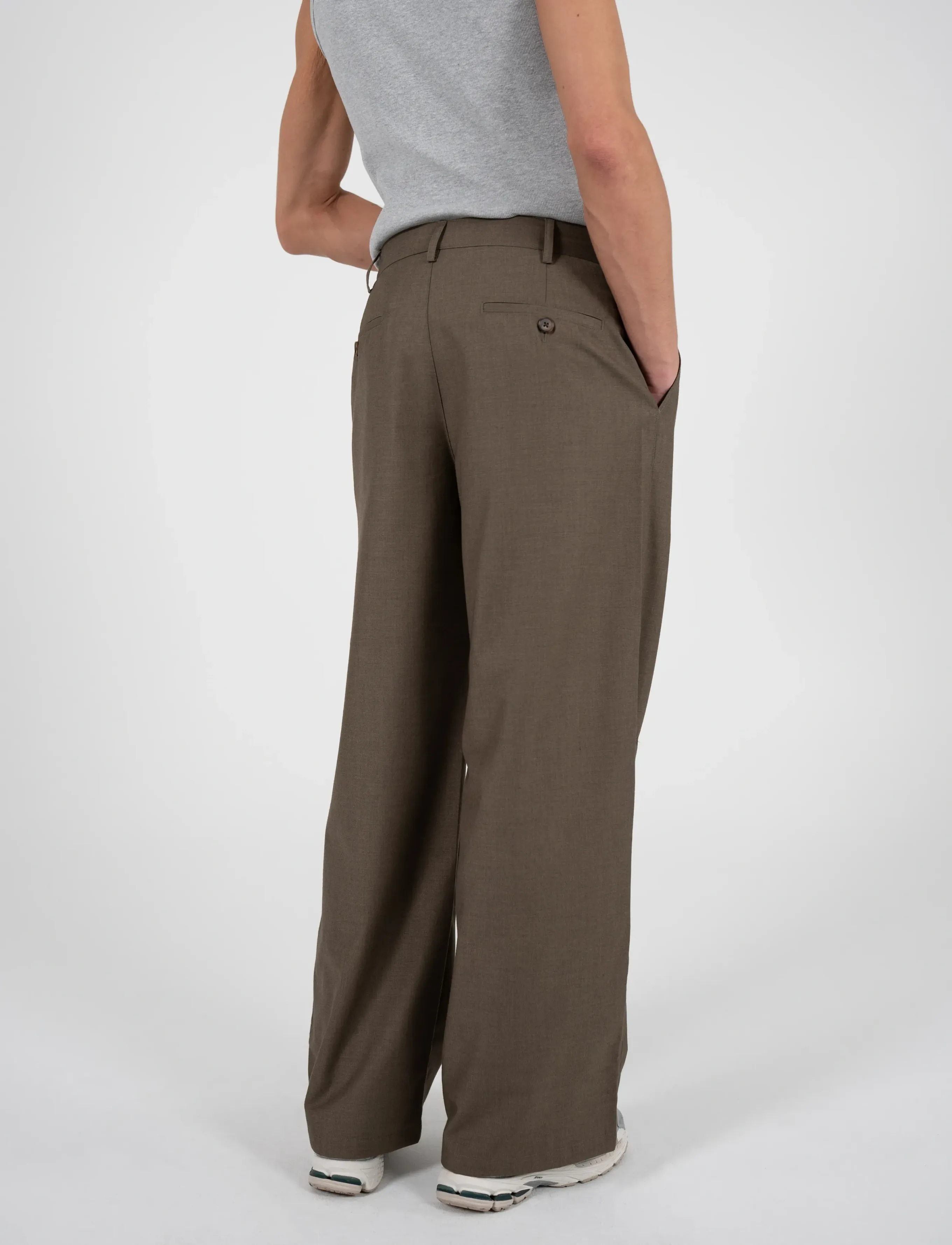 Prohibited - SoHo Pleated Pants Vintage Khaki - casual bukser - green - 3