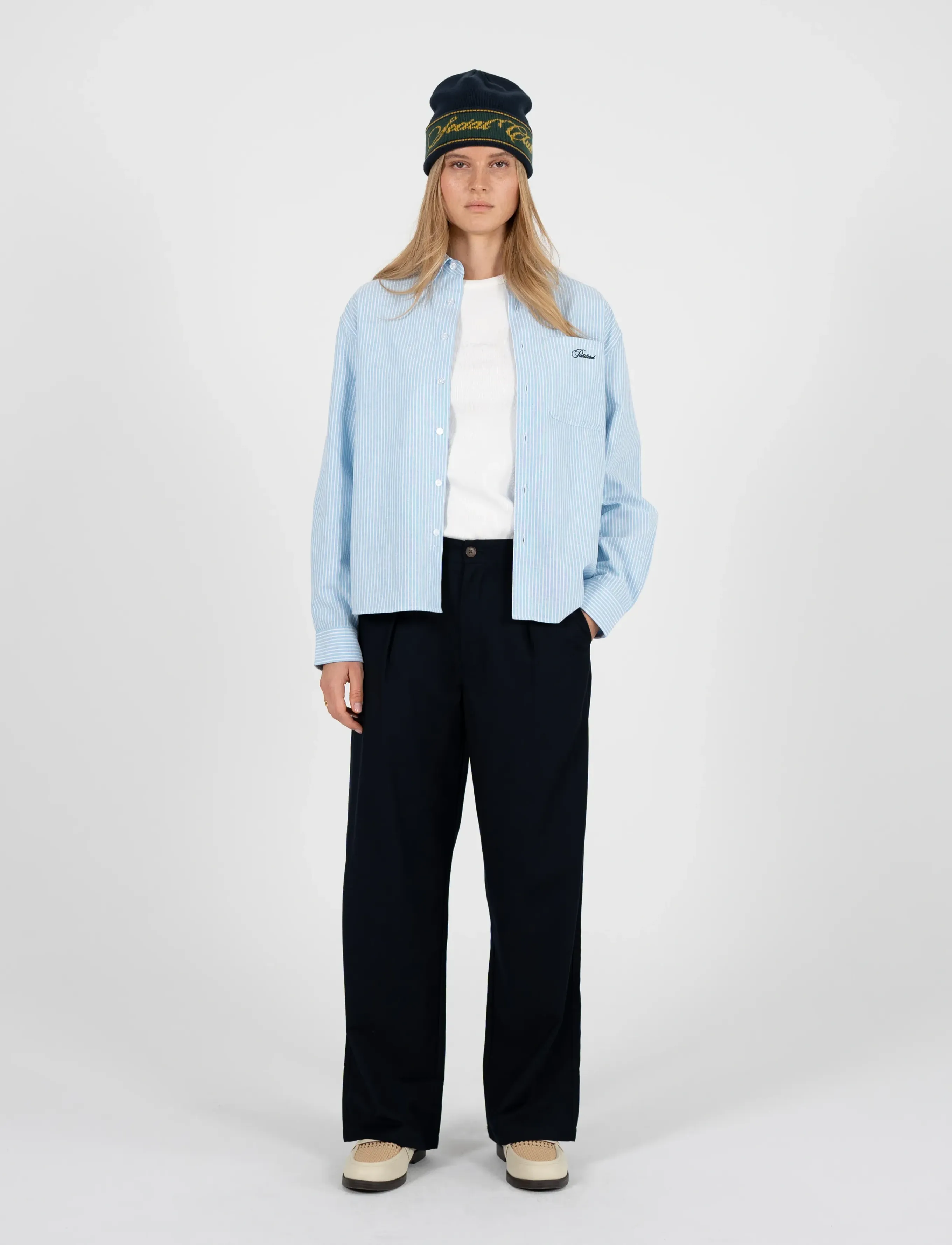 Prohibited - SoHo Pleated Pants Vintage Navy - casual byxor - navy - 3