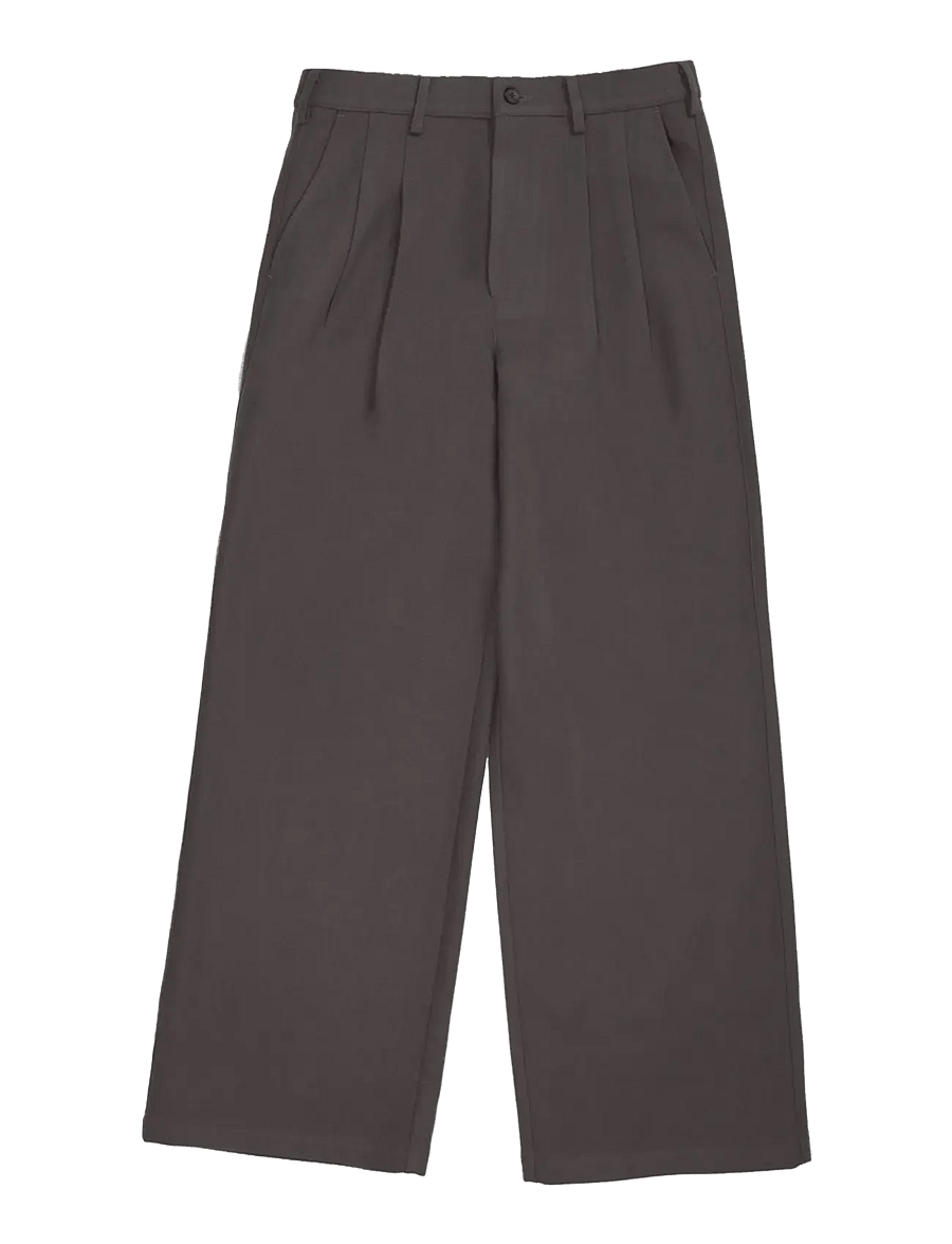 Prohibited - Double Pleated Club Pants - anzugshosen - dark grey - 1