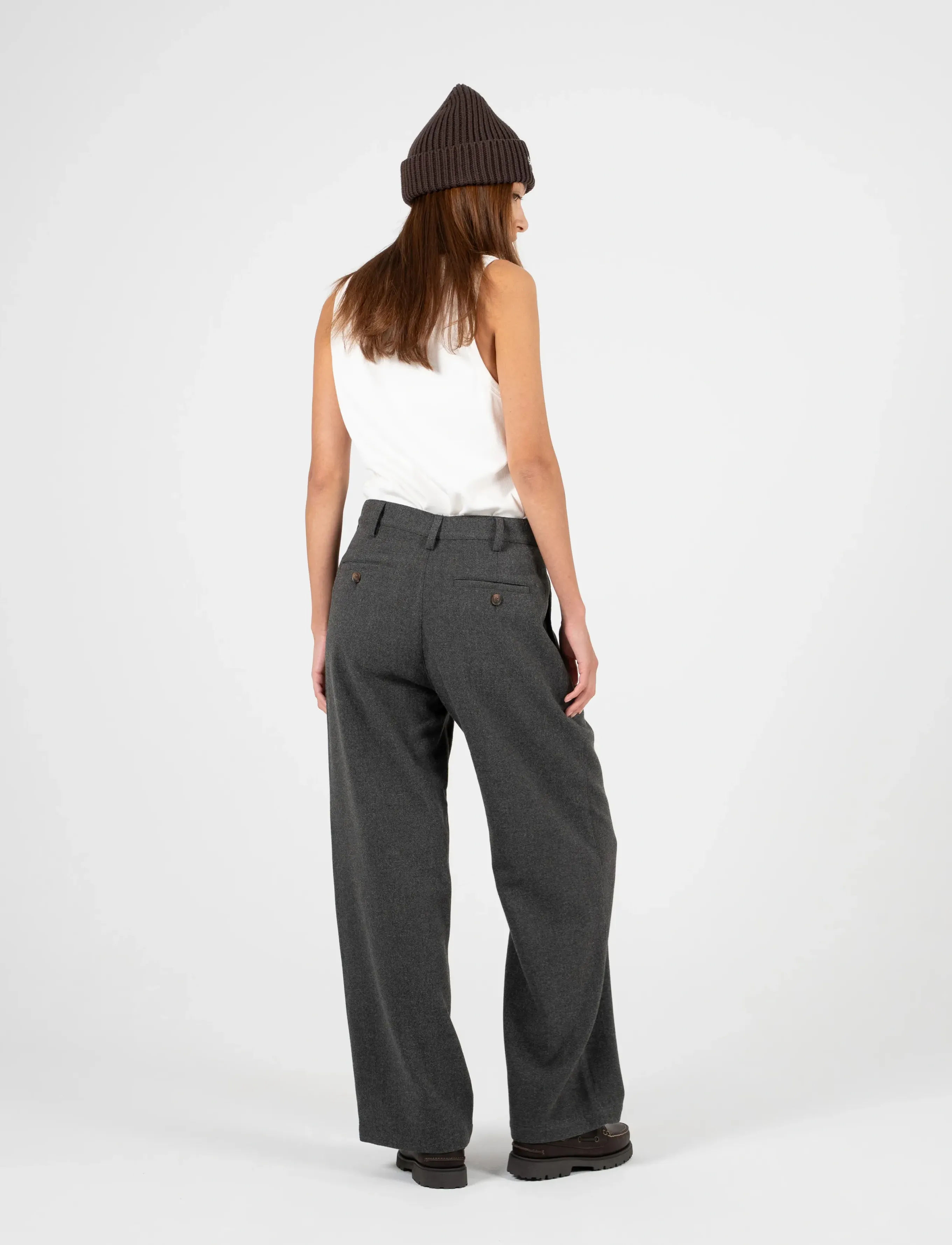 Prohibited - Double Pleated Club Pants - spodnie szerokie - dark grey - 3