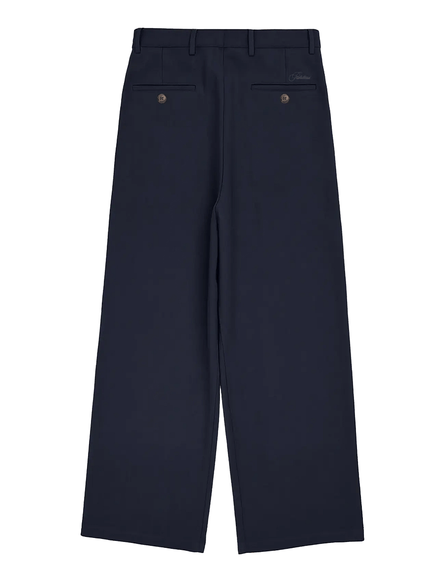Prohibited - Double Pleated Club Pants - kostymbyxor - navy - 2