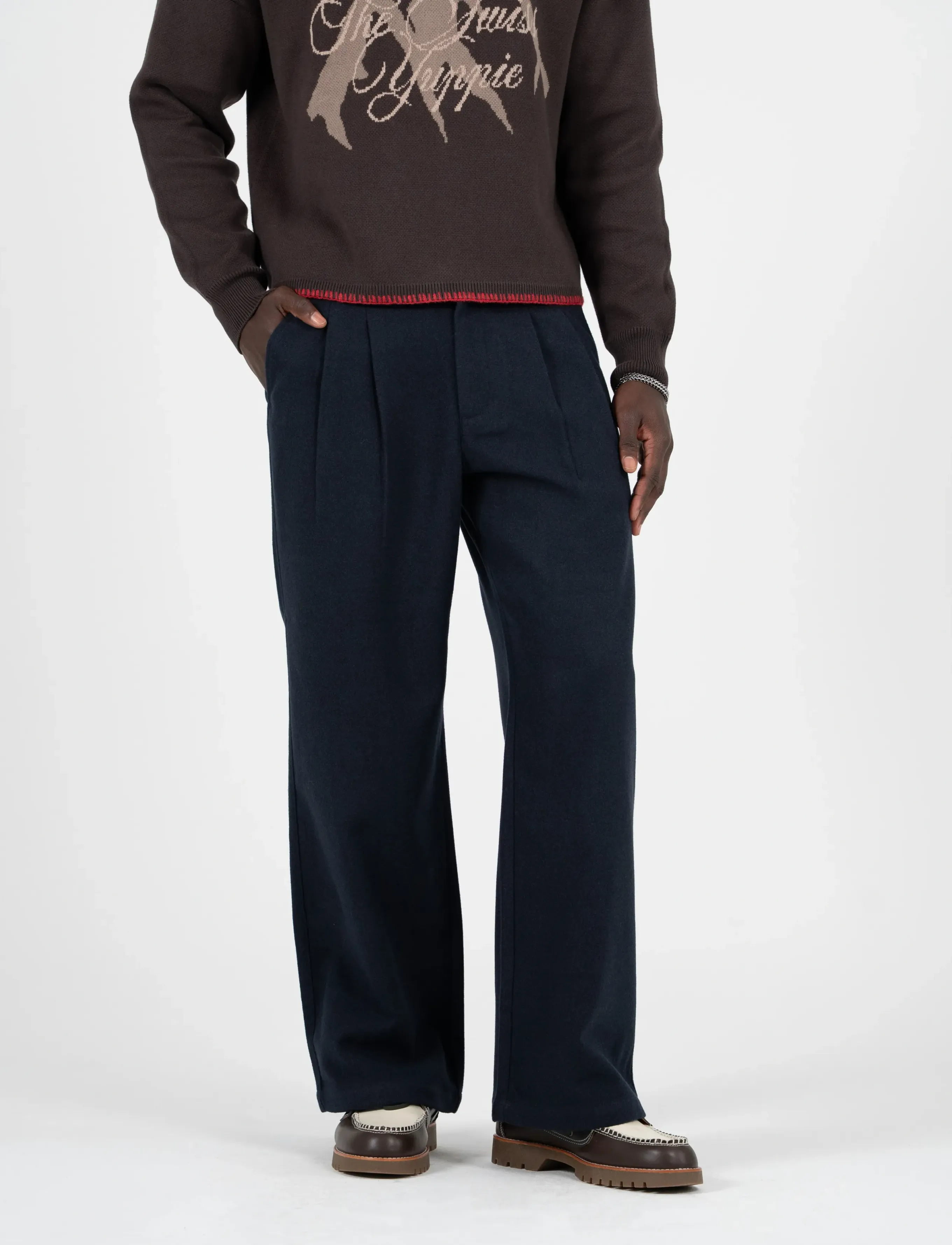 Double Pleated Club Pants