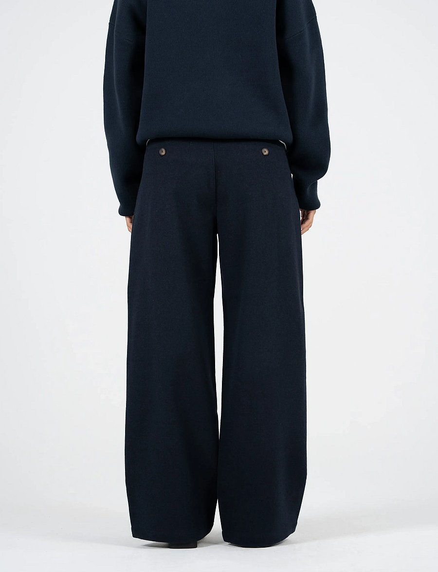 Prohibited - Double Pleated Club Pants - kostymbyxor - navy - 4