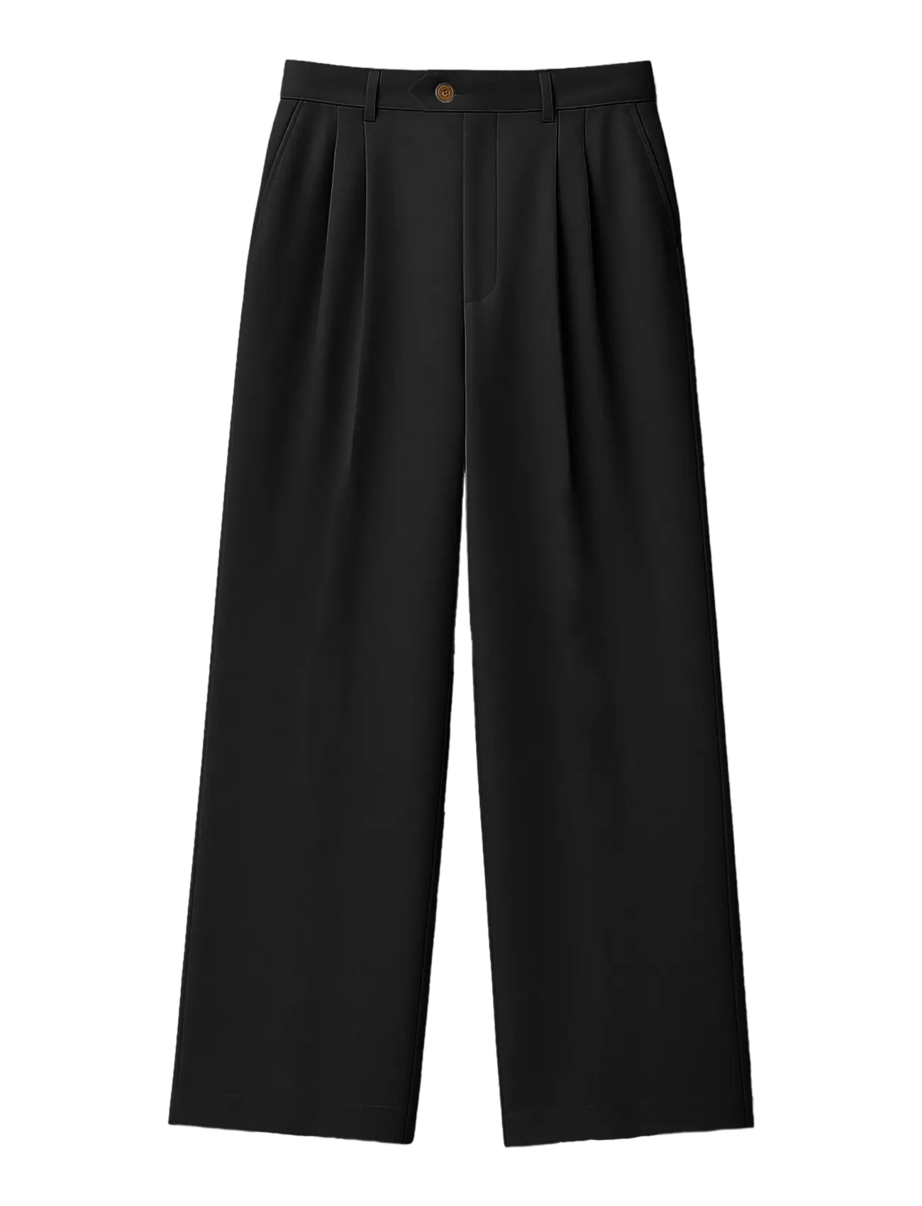 Prohibited - Heritage Pleated Pants - vabaajapüksid - black - 1