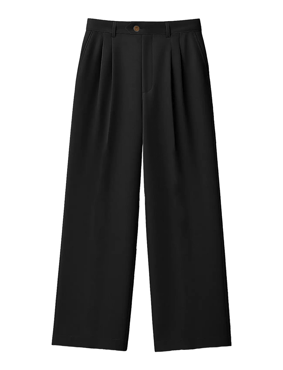Prohibited - Heritage Pleated Pants - vabaajapüksid - black - 1