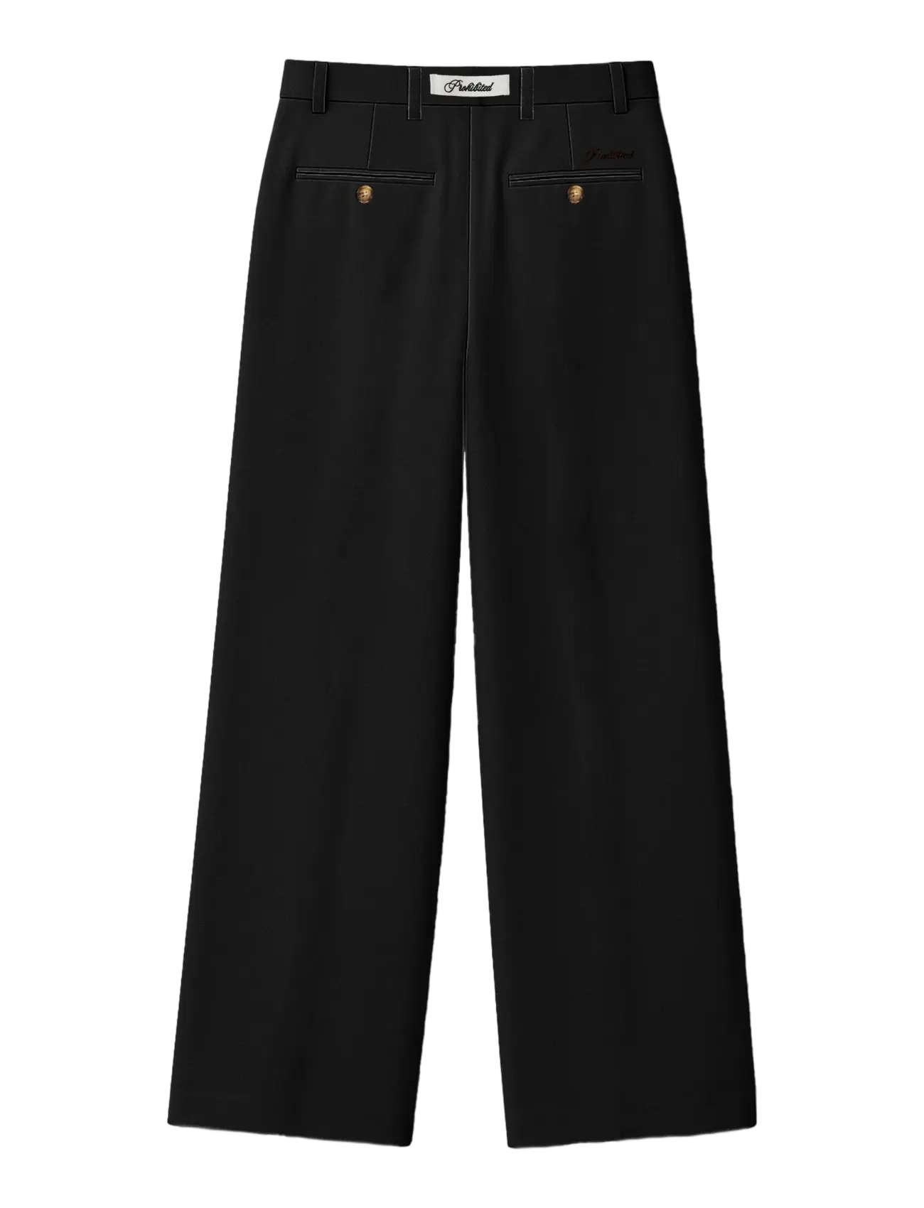 Prohibited - Heritage Pleated Pants - vabaajapüksid - black - 2