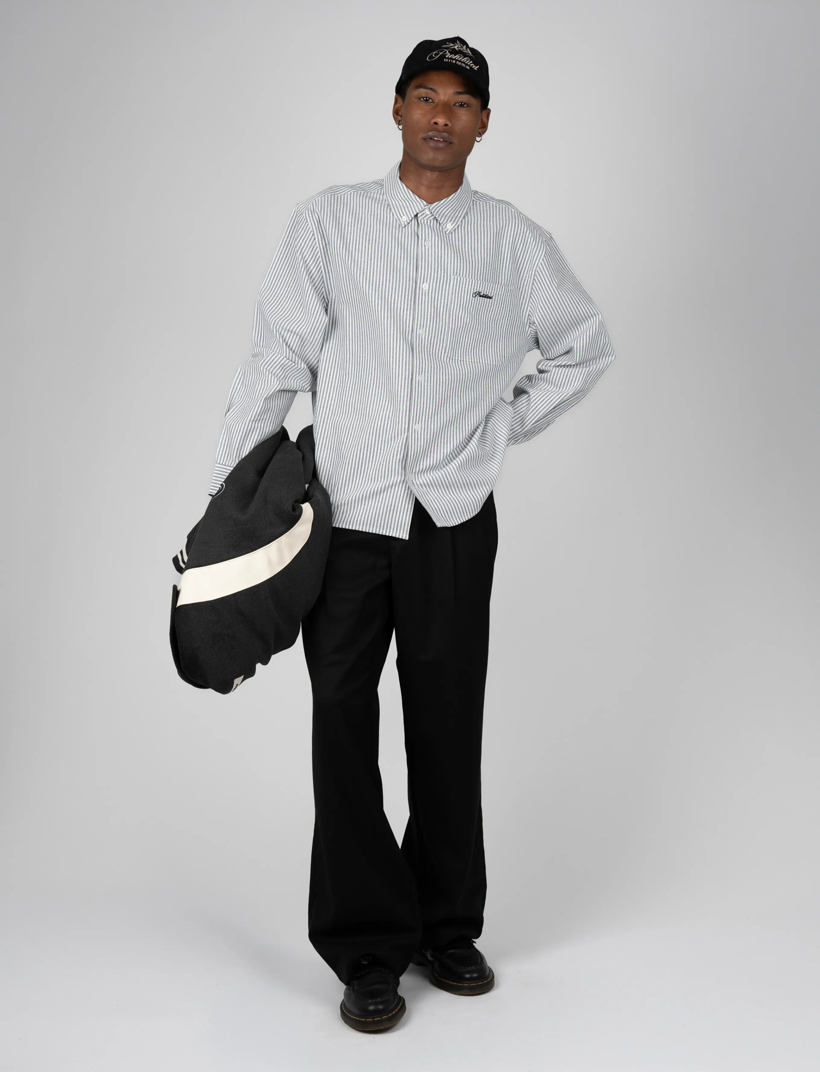 Prohibited Heritage Pleated Pants - Püksid - BLACK / black