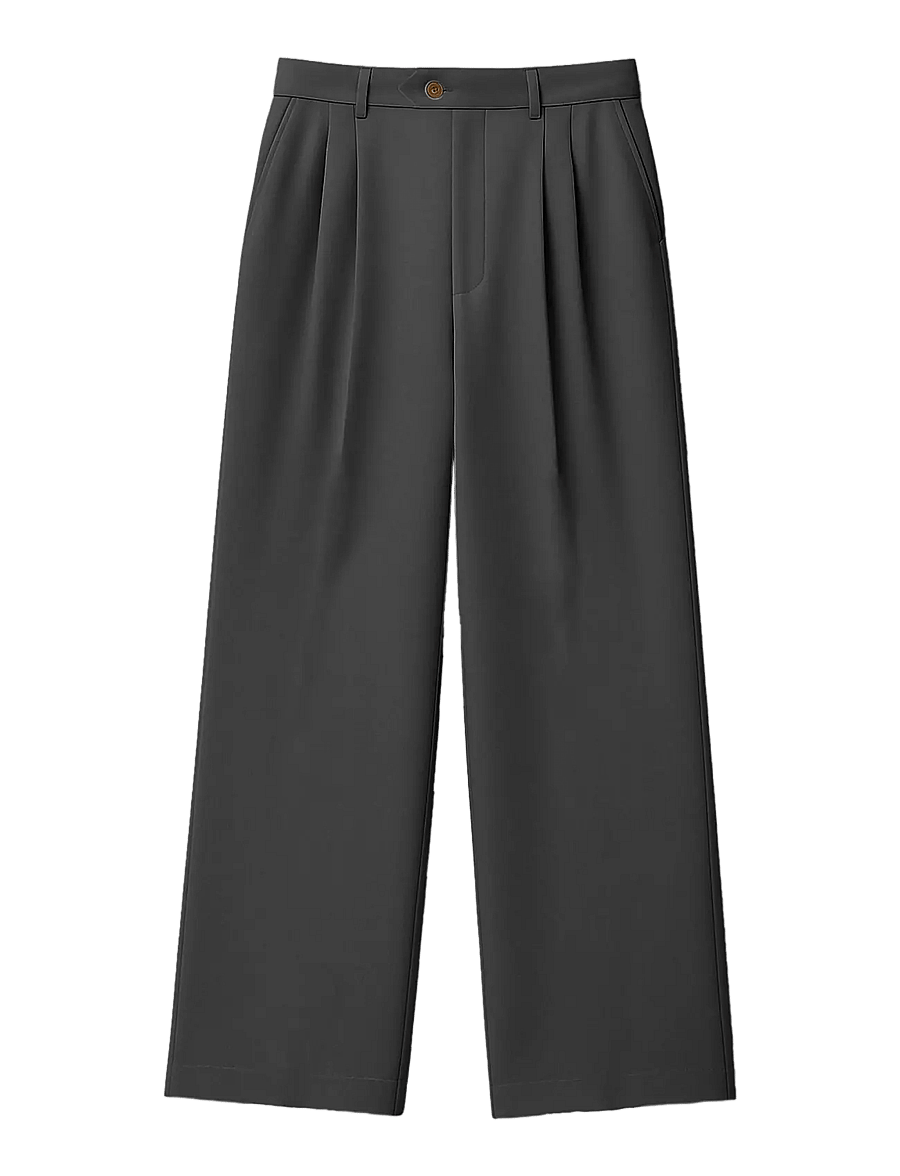 Prohibited - Heritage Pleated Pants - freizeithosen - dark grey - 1