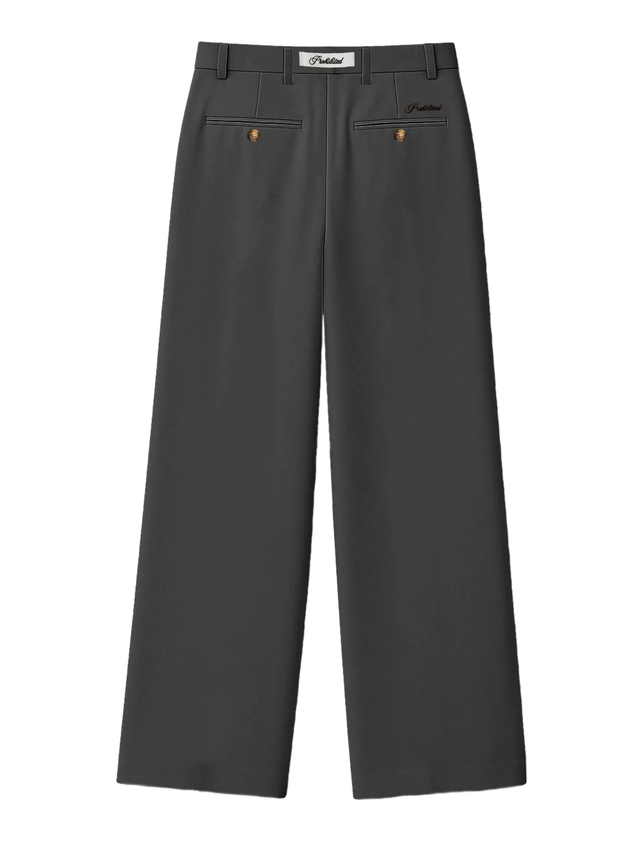 Prohibited - Heritage Pleated Pants - freizeithosen - dark grey - 2