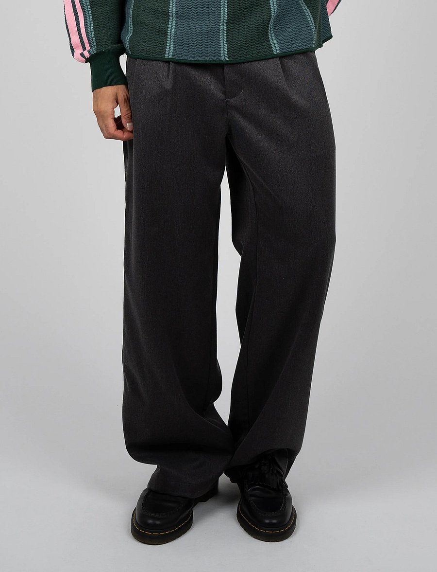 Prohibited - Heritage Pleated Pants - freizeithosen - dark grey - 3