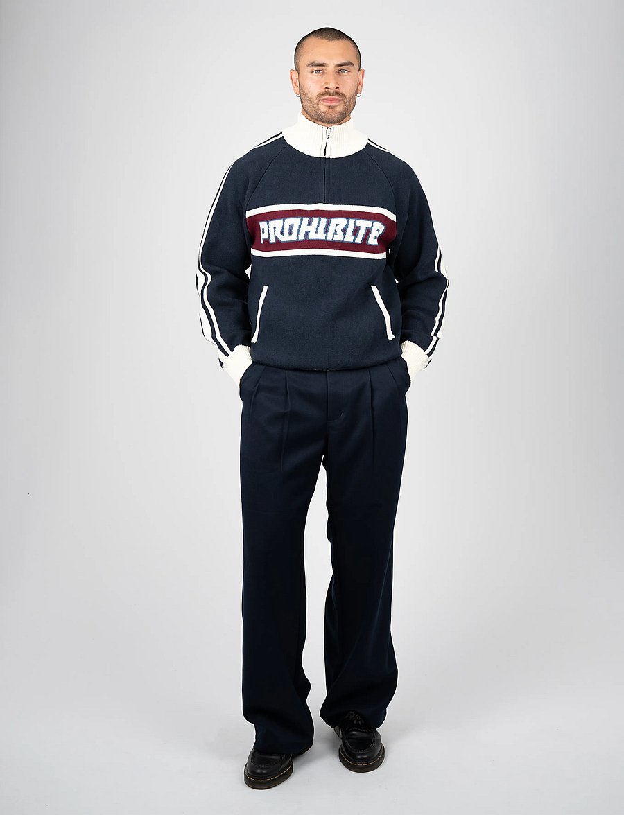 Prohibited - Heritage Pleated Pants - navy - 0