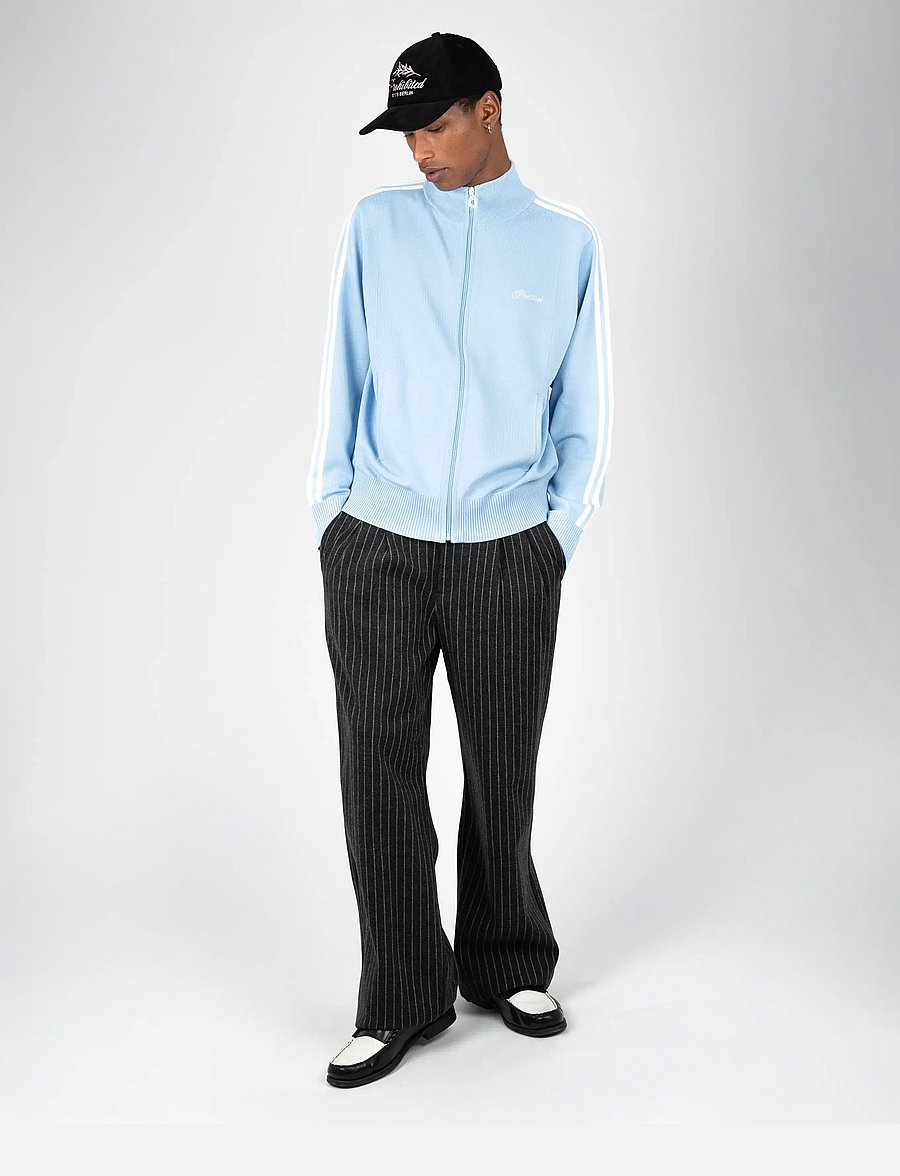 Prohibited - Revival Pinstripe Pleated Pants - freizeithosen - dark grey - 2