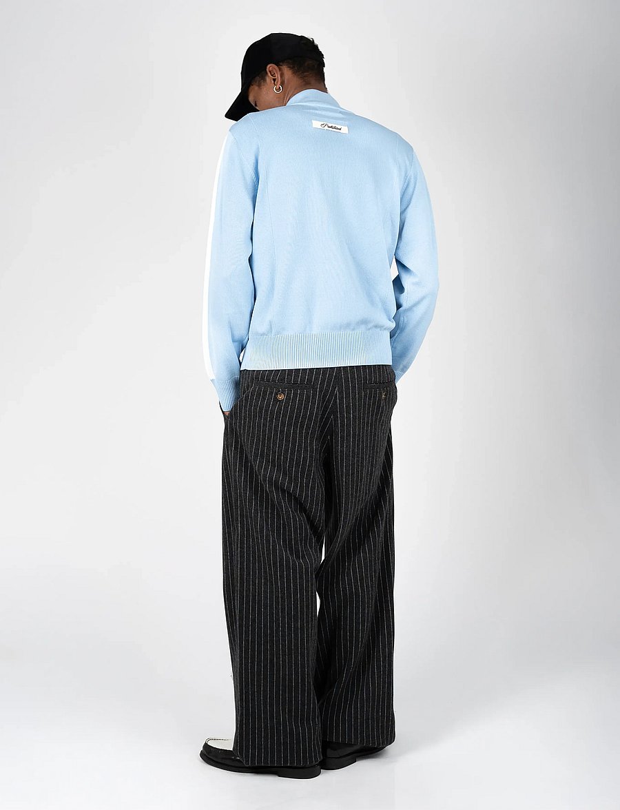 Prohibited - Revival Pinstripe Pleated Pants - freizeithosen - dark grey - 3