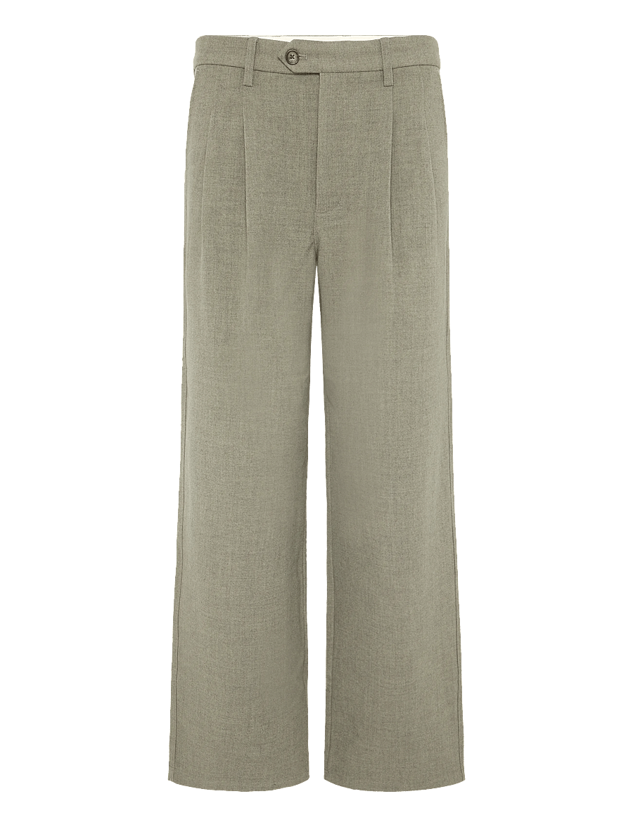Prohibited - Revival Pleated Pants - freizeithosen - light grey - 1