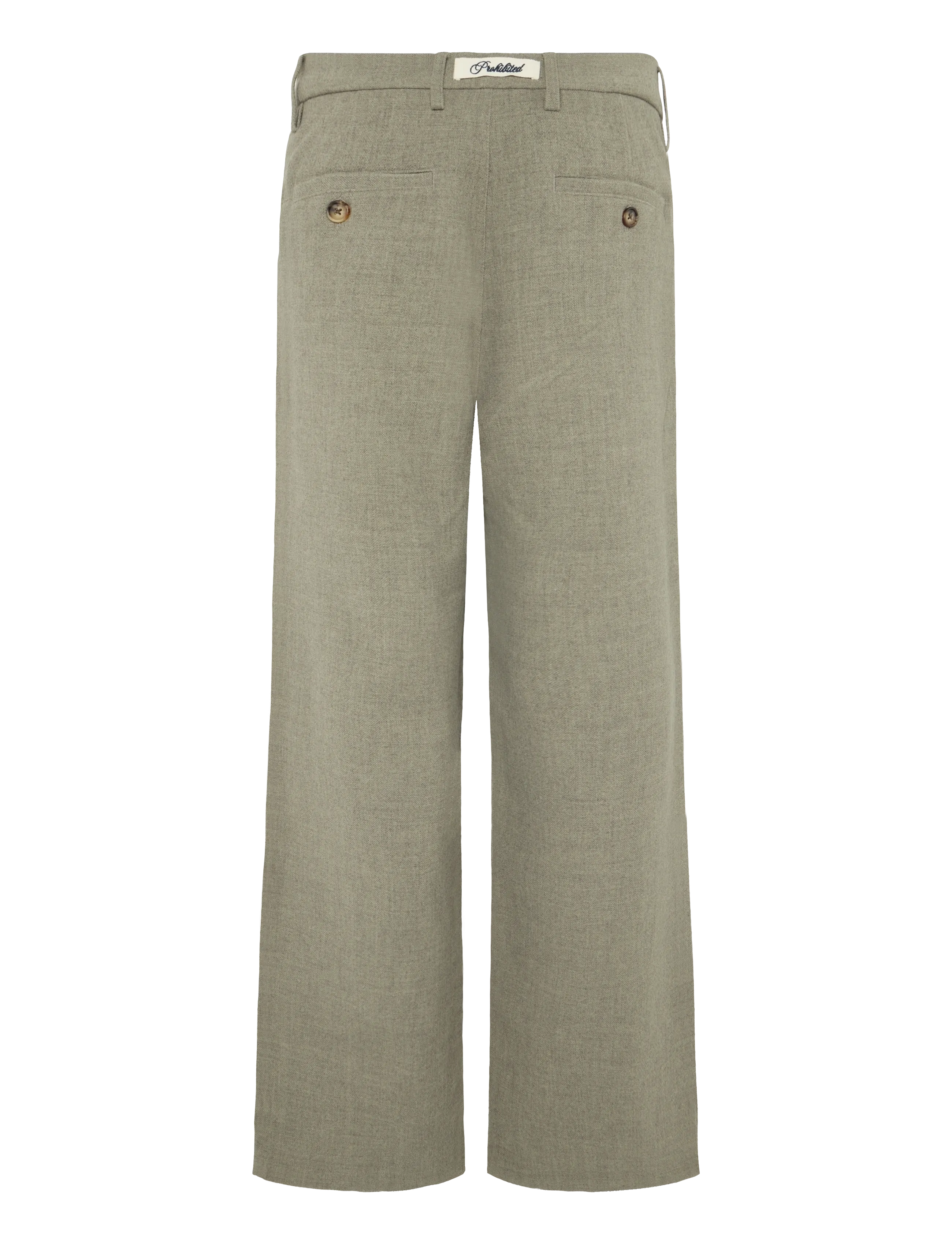 Prohibited - Revival Pleated Pants - freizeithosen - light grey - 2